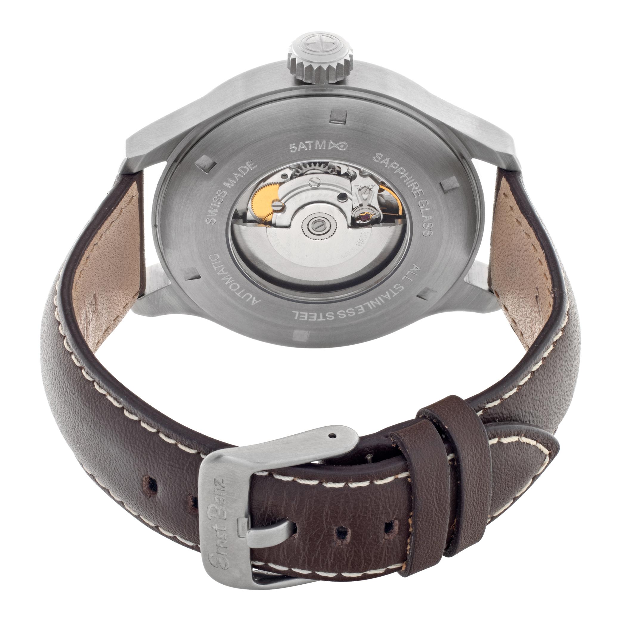 Unbenutzt Ernst Benz Chronosport Edelstahl Automatik-Armbanduhr Ref GC10200-AL für Damen oder Herren