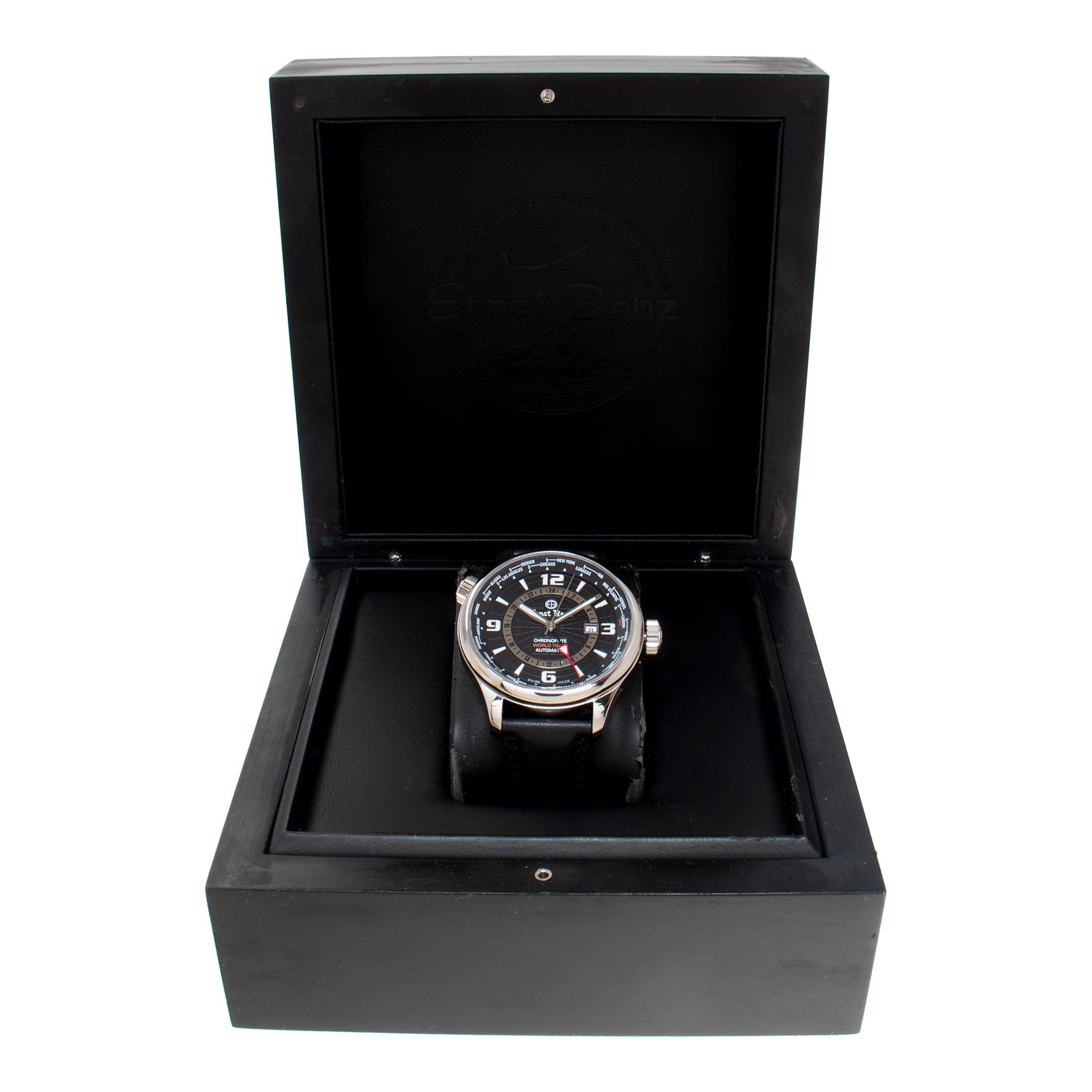 Unused Ernst Benz World Time 47mm GC10851 For Sale 3