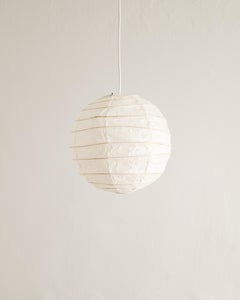 Unused Isamu Noguchi "30D" Paper Ceiling Lamp Pendant by Ozeki & Co Japan, 1980s