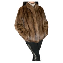 ~Unused Maximilian Russian sable fur coat silver tip 12400$ no duties S/6-8