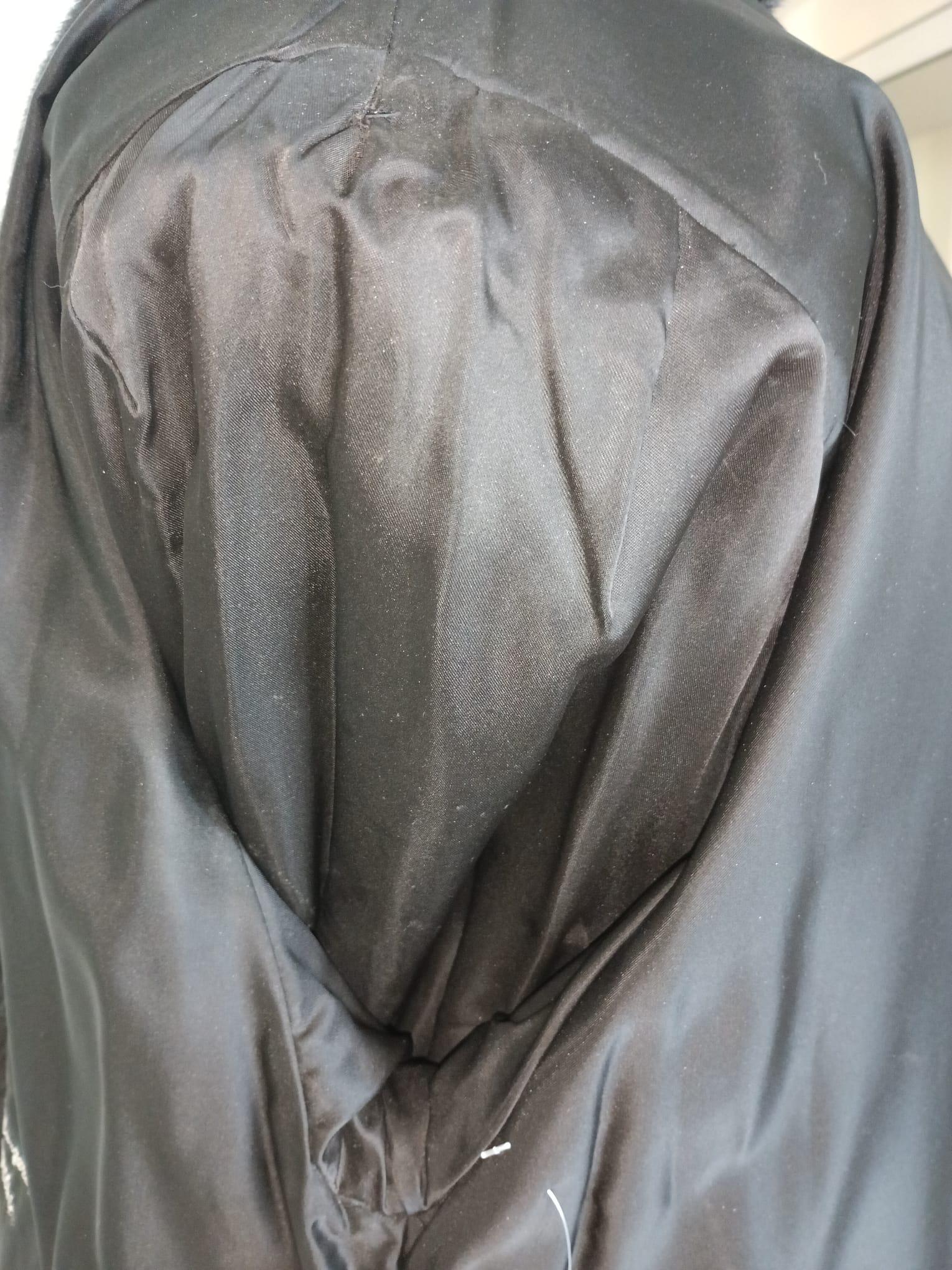 ***** mink fur coat with a hood size 12 10