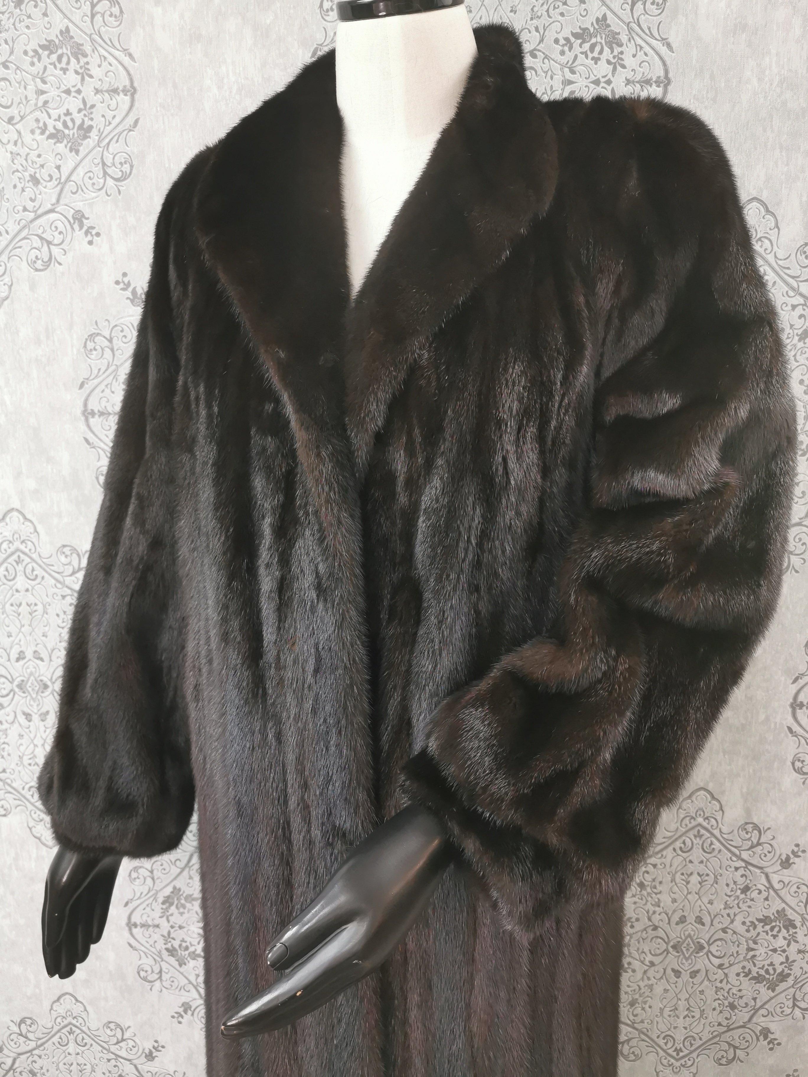 Perry Ellis Ranch - Manteau en fourrure de vison, état neuf, taille 10 à 10 M Unisexe en vente