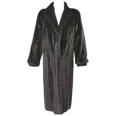 Vintage Brand New Perry Ellis Ranch Mink Fur Coat (Size 10-M)