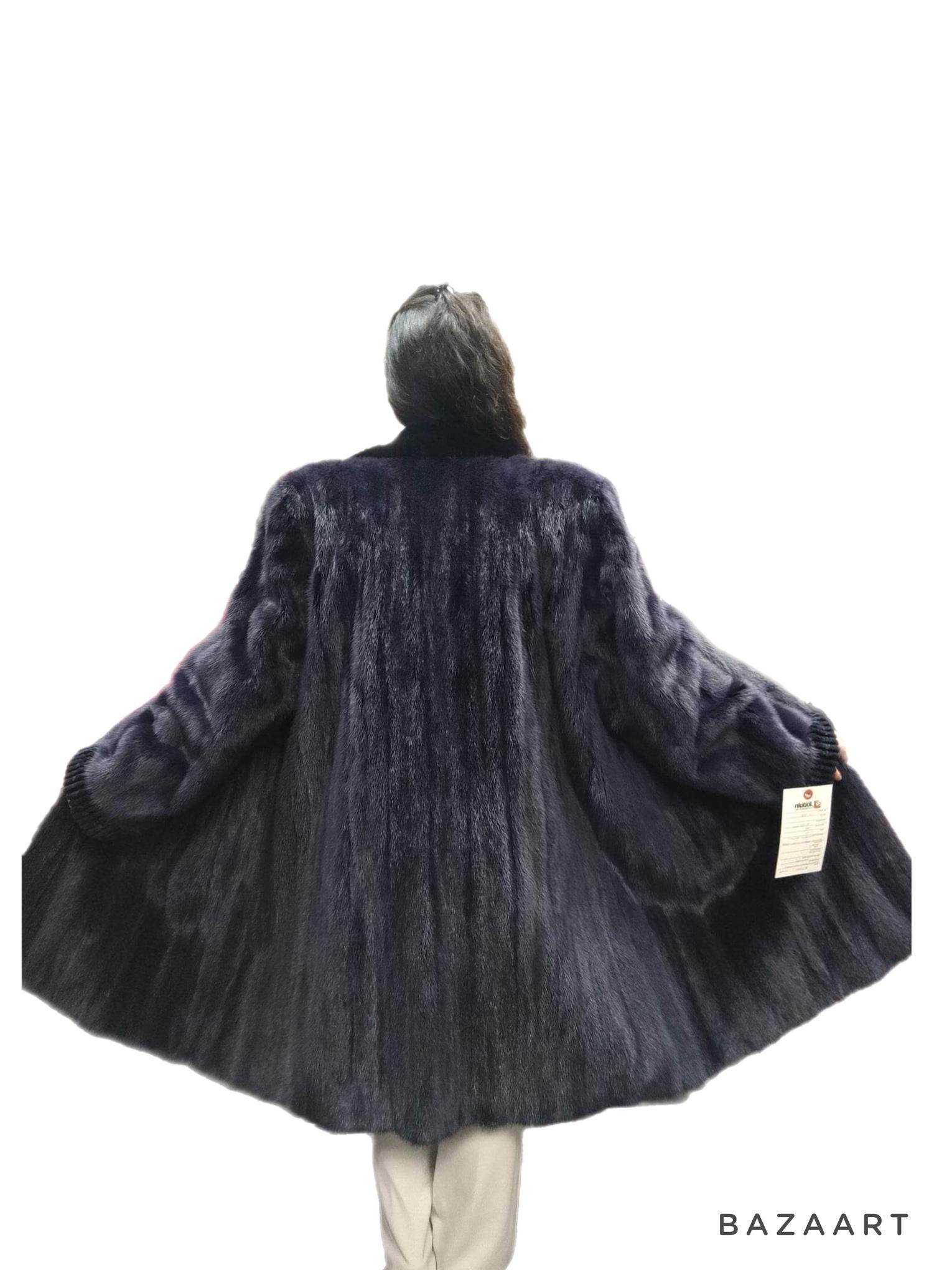 ~Unused Purple Mink Fur Coat (taille 18-20 XL)  en vente 7