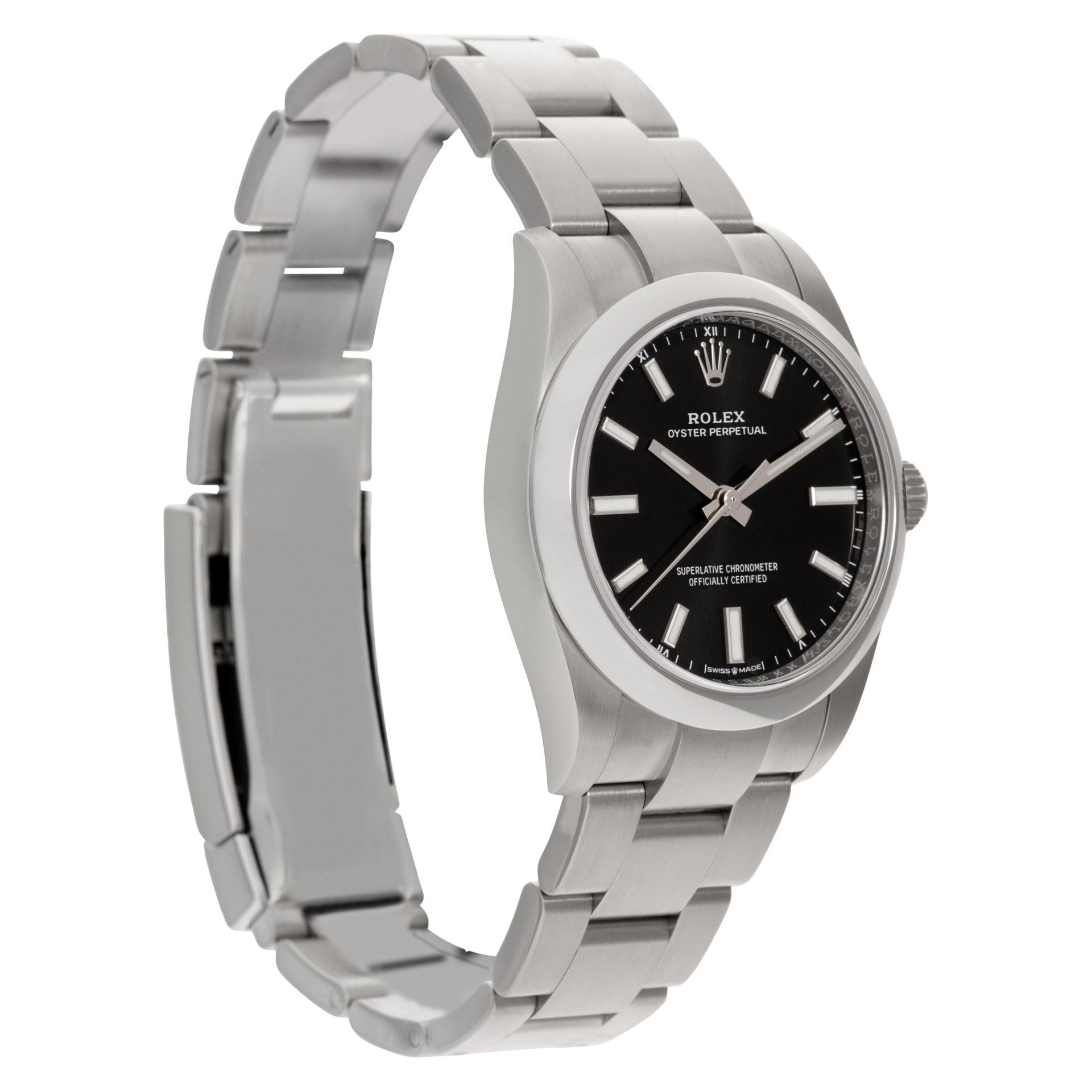 Unused Rolex Oyster Perpetual 34mm 124200 In Excellent Condition In Surfside, FL
