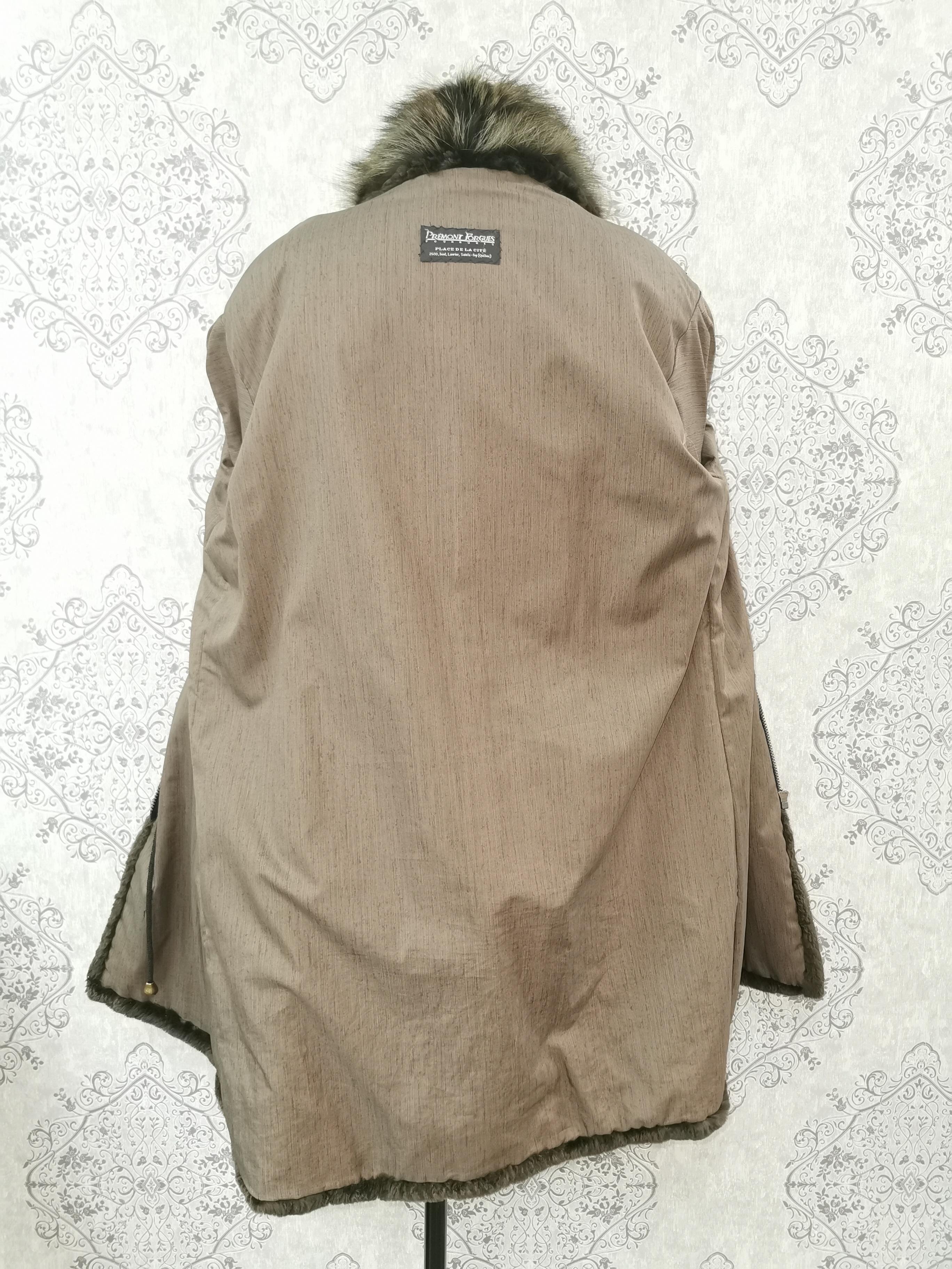 Women's Nina Riccibgreen sheared mink coat with fur trim size 12 with belt For Sale