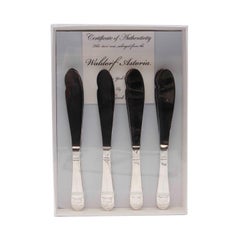 Unused Waldorf Astoria Hotel Art Deco 8 Fish Knife Set