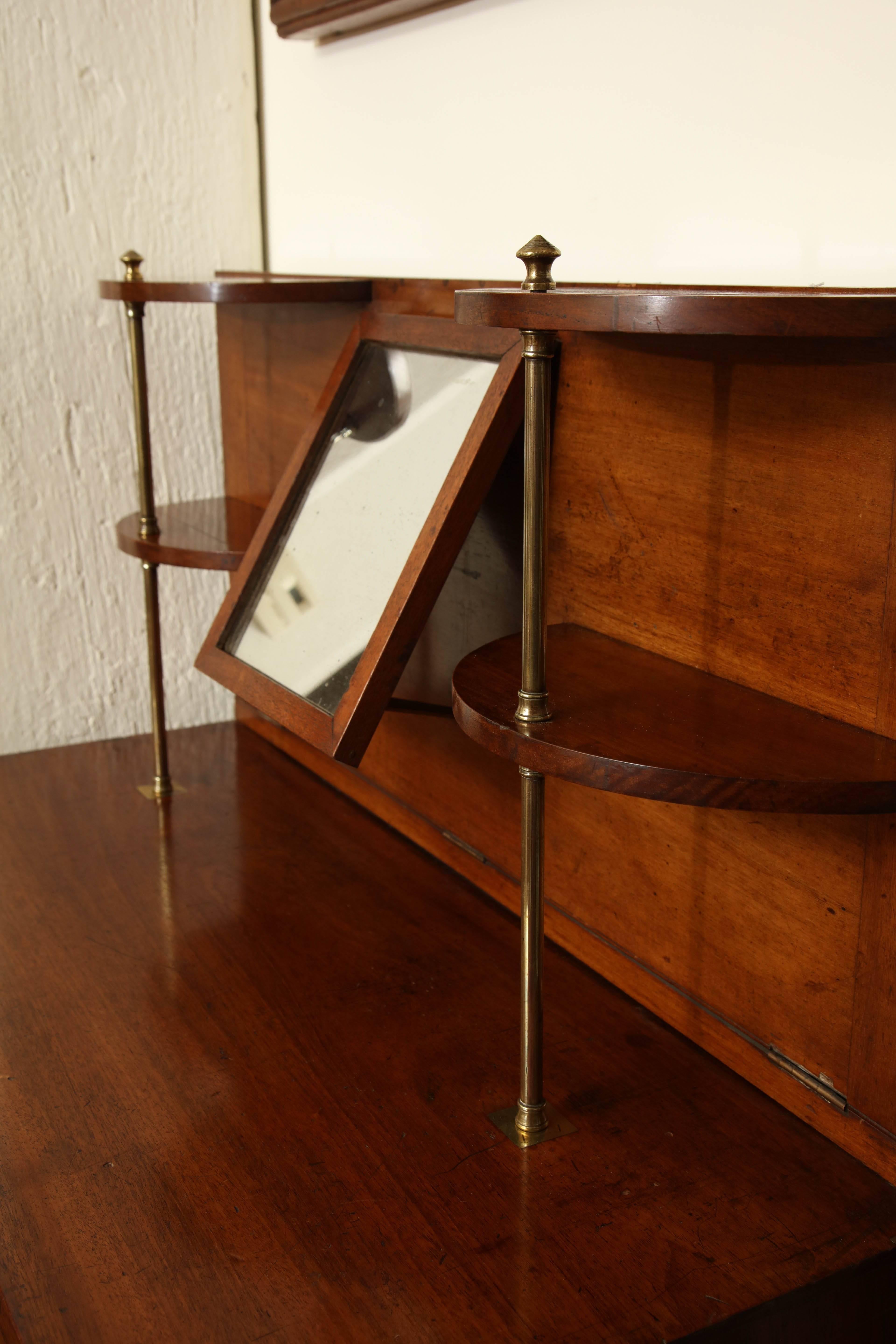 Unusual, 19th Century English, Mahogany Campaign Chest 5