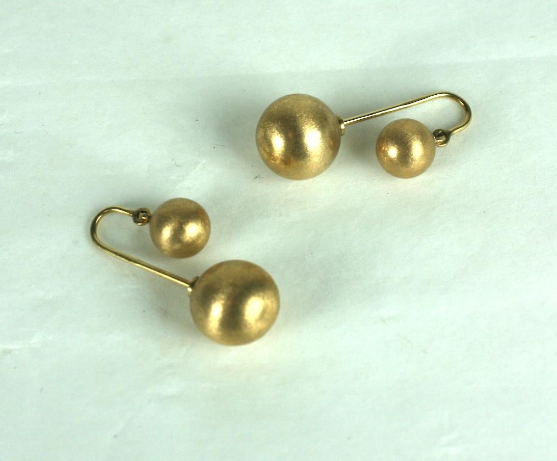 unusual gold drop earrings