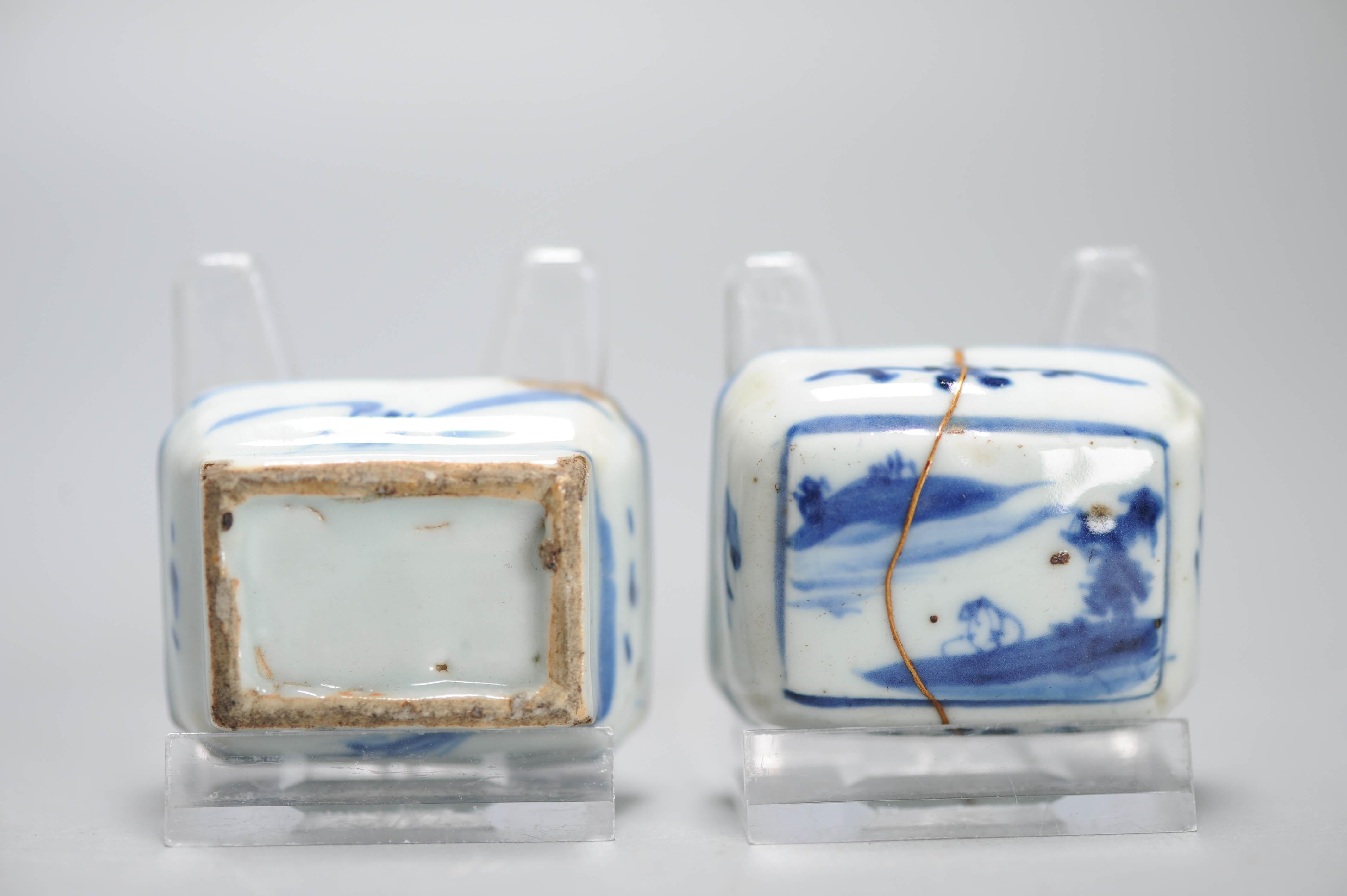 Unusual 17th Century Chinese Porcelain Ming Period Incense Container Tianqi For Sale 12