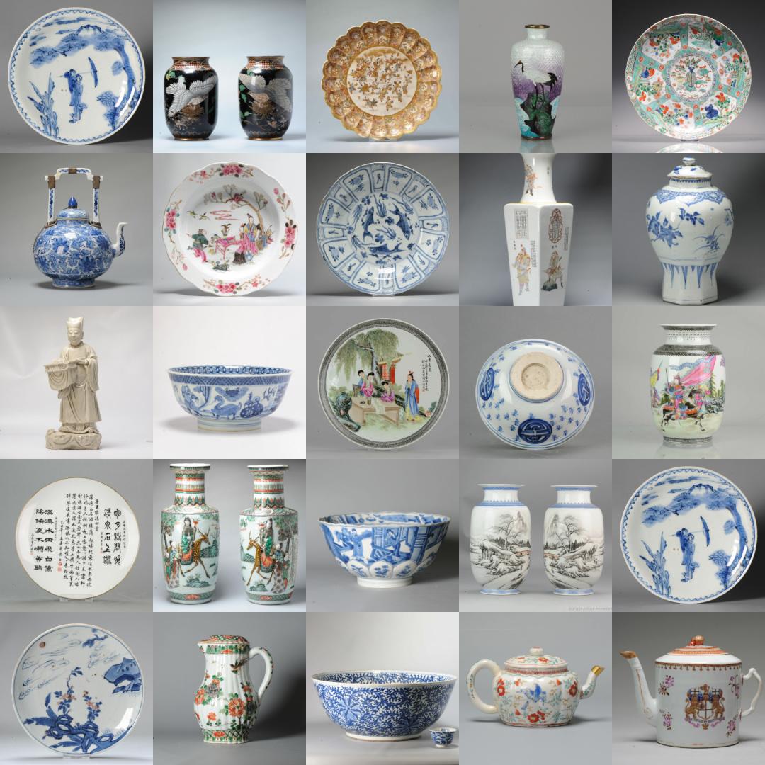 18th Century and Earlier Unusual 17th Century Chinese Porcelain Ming Period Plate with added decoration