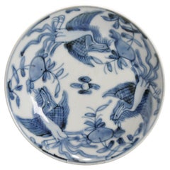Unusual 17th Century Chinese Porcelain Ming Period Plate with Fenghuang