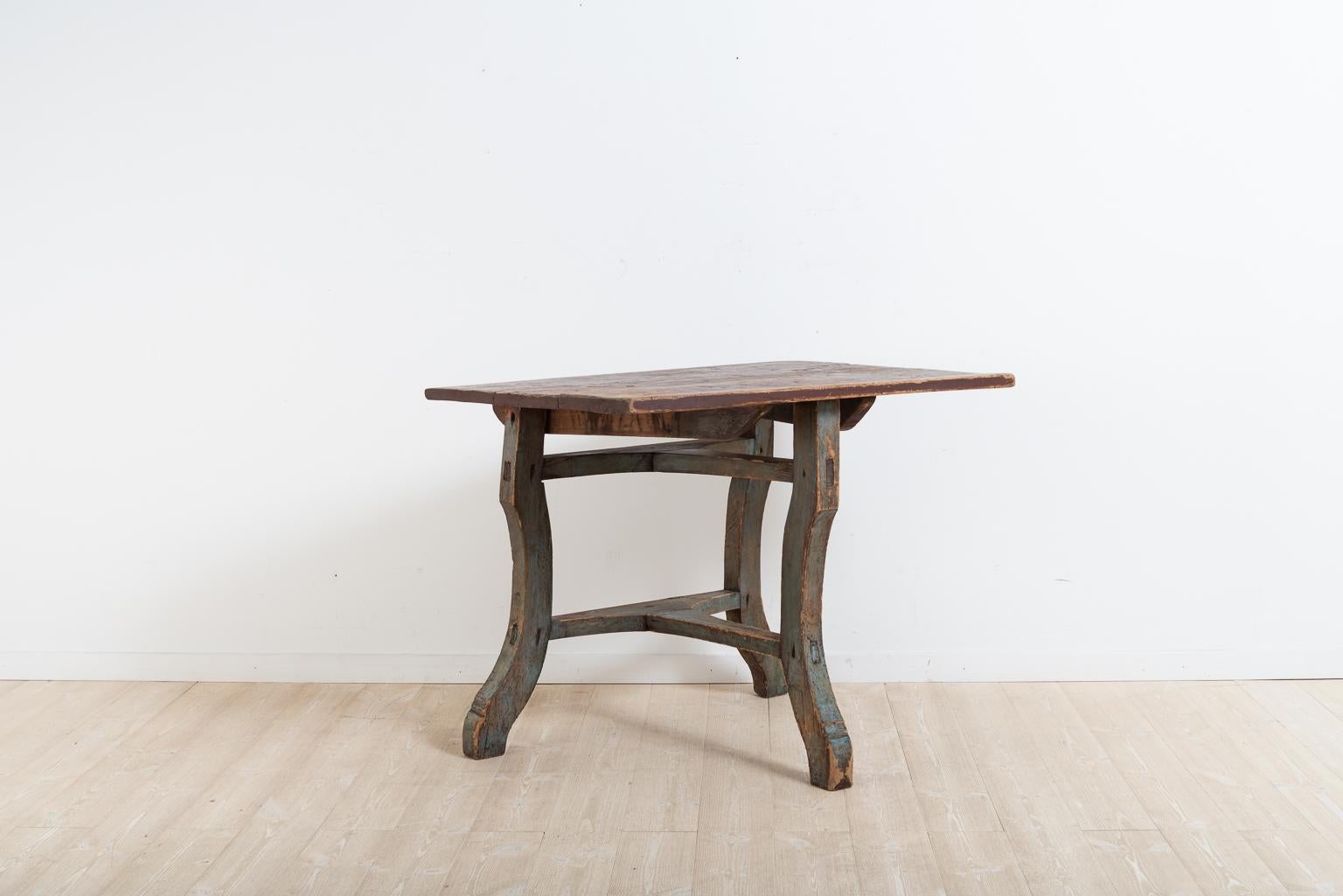 Pine Unusual 18th Century Northern Swedish Baroque Table