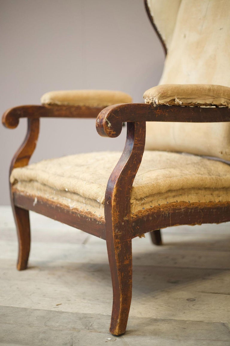 Unusual 18th century reclining armchair For Sale at 1stDibs