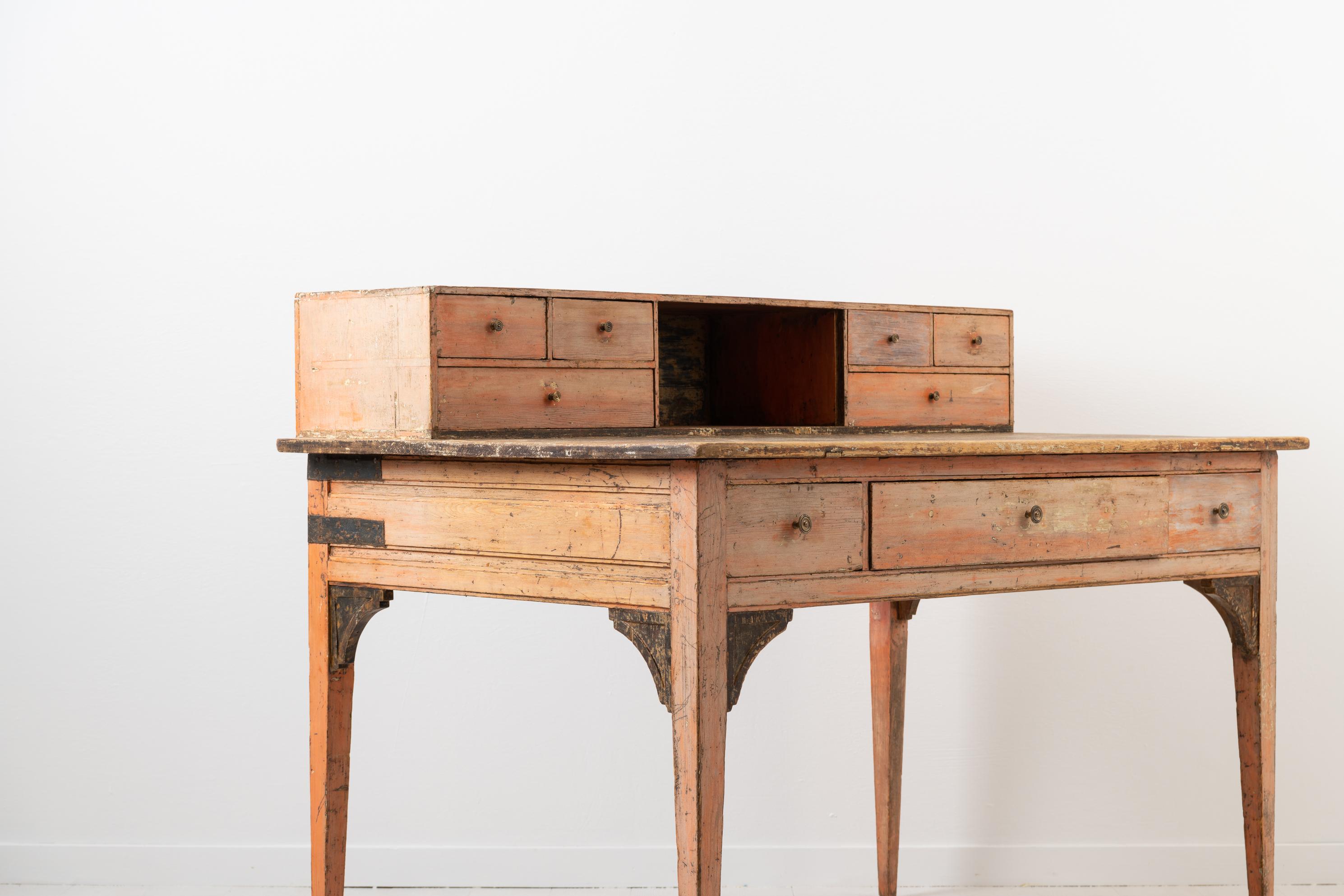 Unusual 18th Century Swedish Neoclassical Writing Table 6