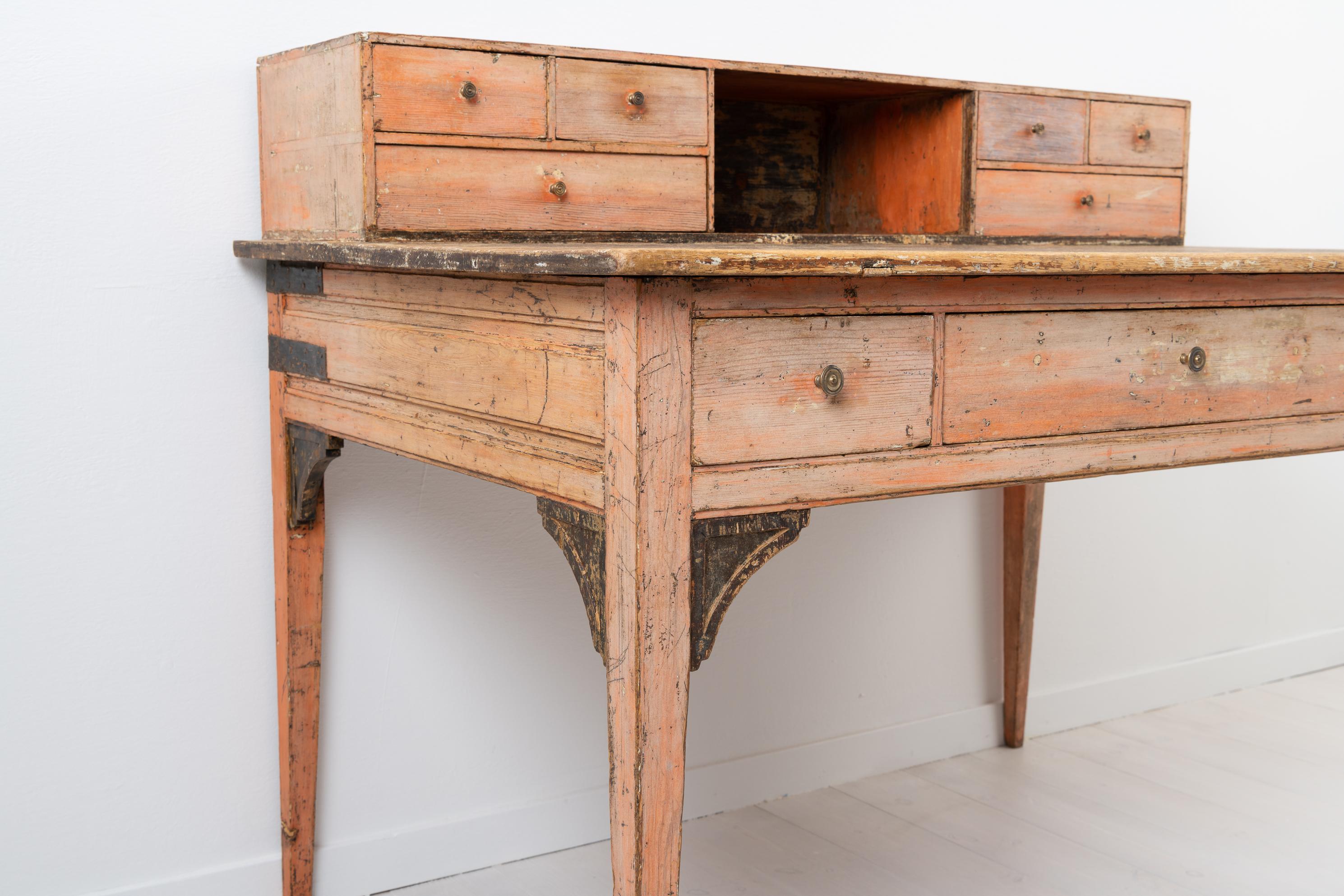 Unusual 18th Century Swedish Neoclassical Writing Table 7