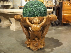 Unusual 18th Century Venetian Center Piece in Carved Walnut Wood, Circa 1780