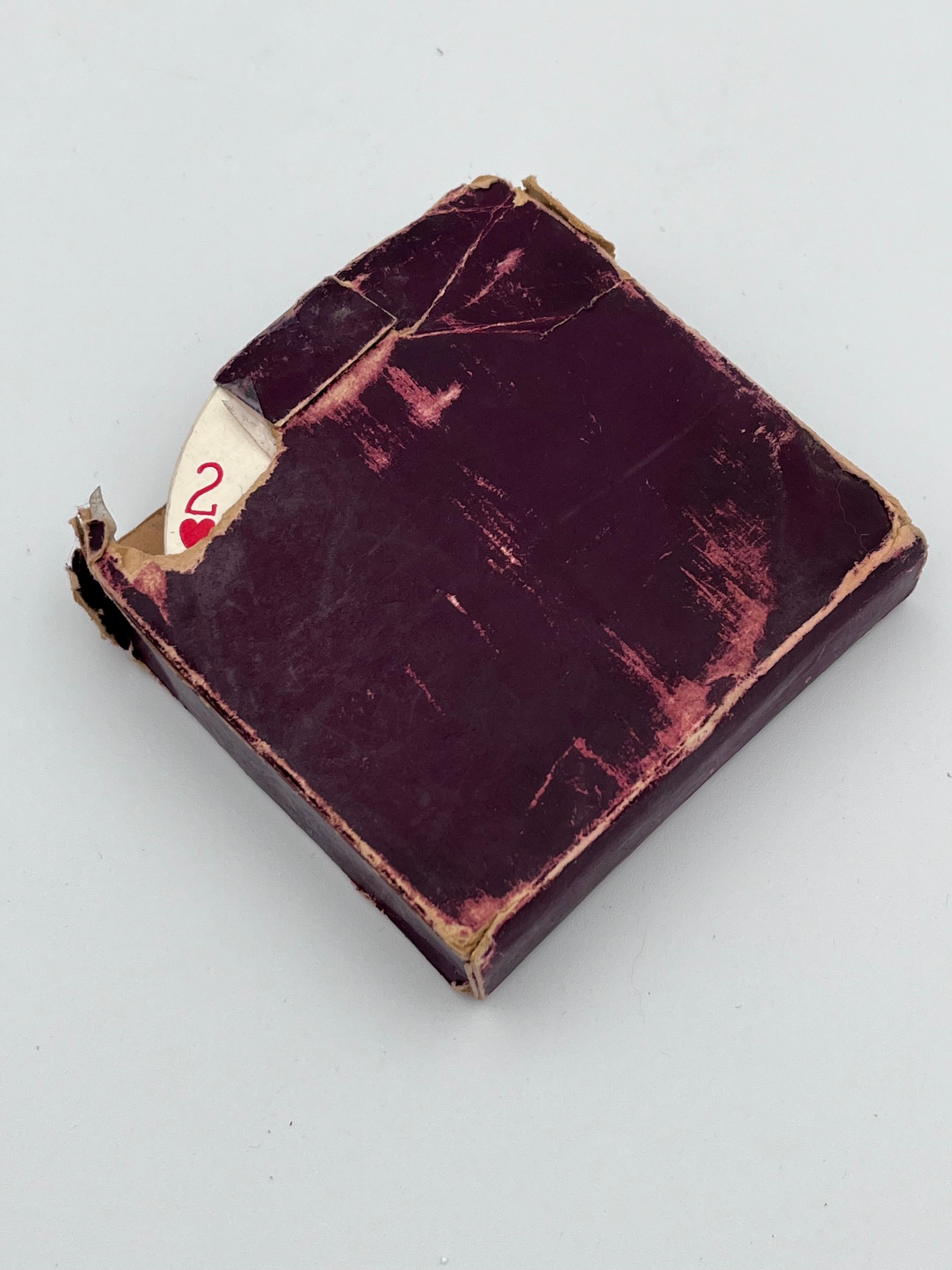 Unusual 1920's Art Deco Waddington's Cir Q Lar Round Playing Card Deck In Fair Condition In Red Lion, PA