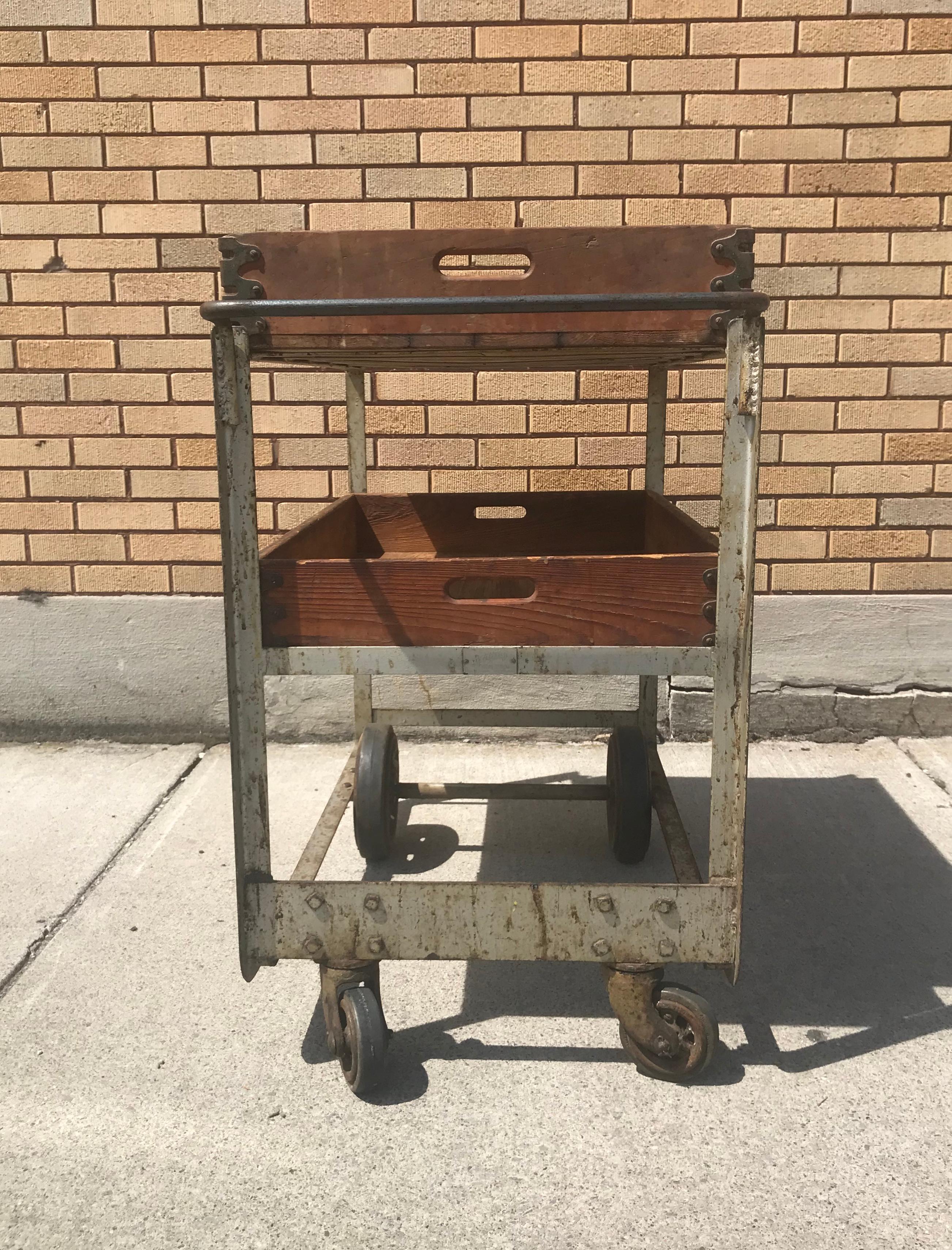 antique nutting hand truck