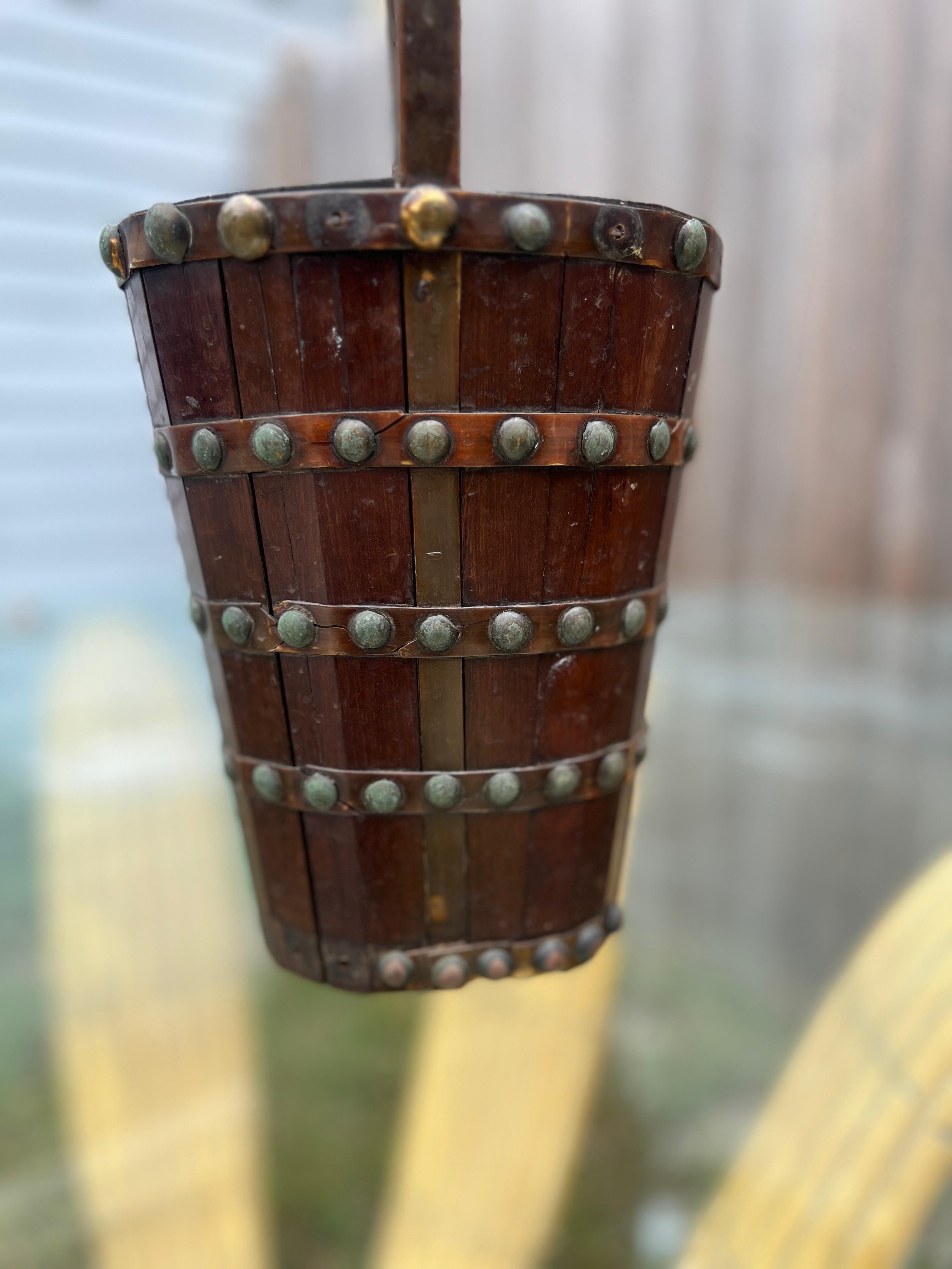 Unusual 19th Century, Anglo-Indian Style Dutch Paneled Basket For Sale 1
