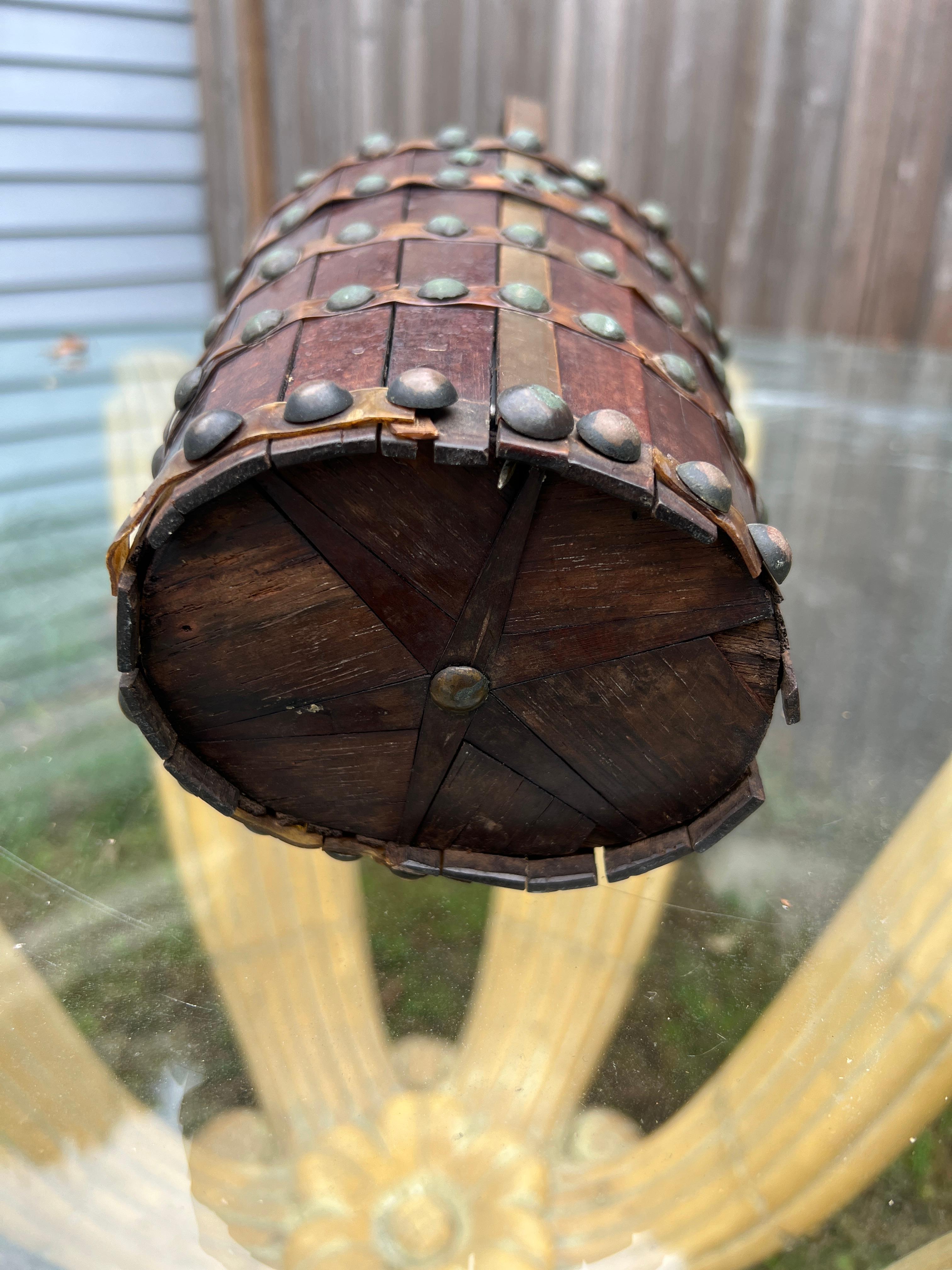 Unusual 19th Century, Anglo-Indian Style Dutch Paneled Basket For Sale 3