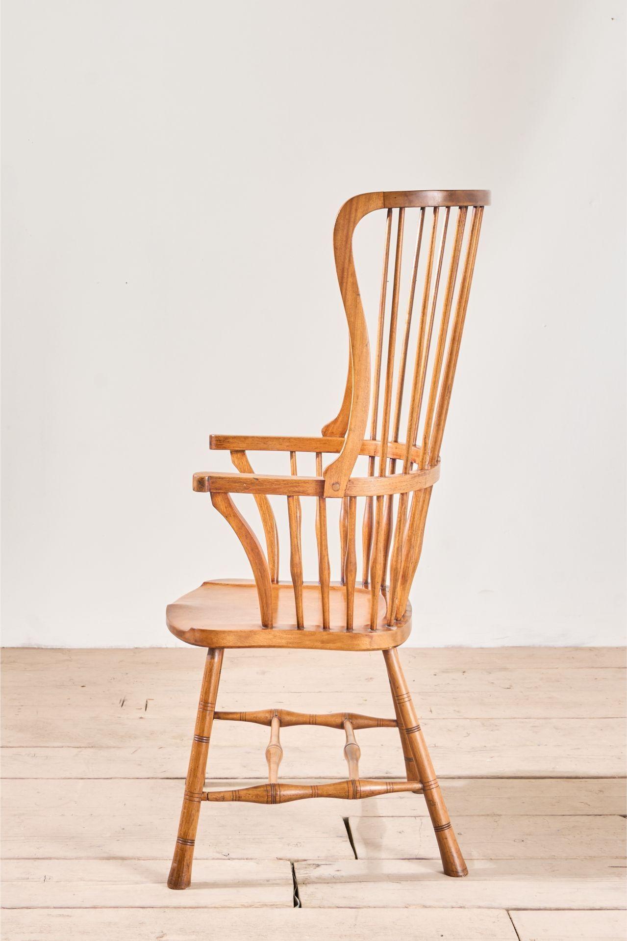 Inusual silla Windsor con respaldo de ala Arts and Crafts del siglo XIX en venta 1