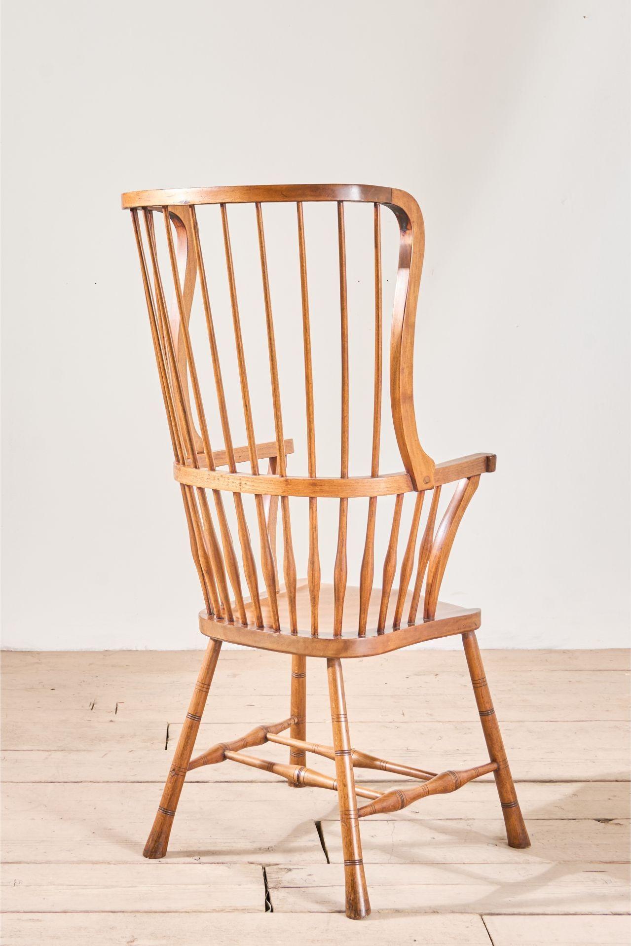 Inusual silla Windsor con respaldo de ala Arts and Crafts del siglo XIX en venta 2