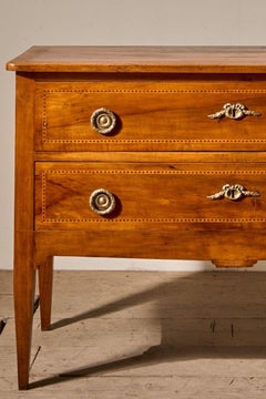 Unusual 19th century Cherrywood chest of drawers
