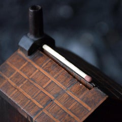 Unusual 19th Century English Treen Folk Art Match Box