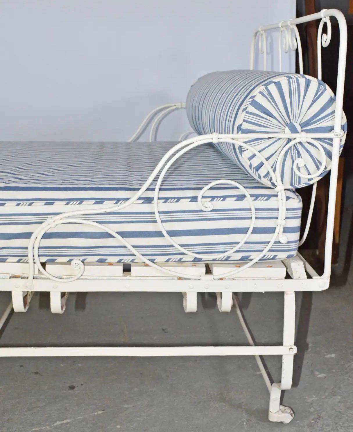Campaign Unusual 19th Century French Center Folding Daybed