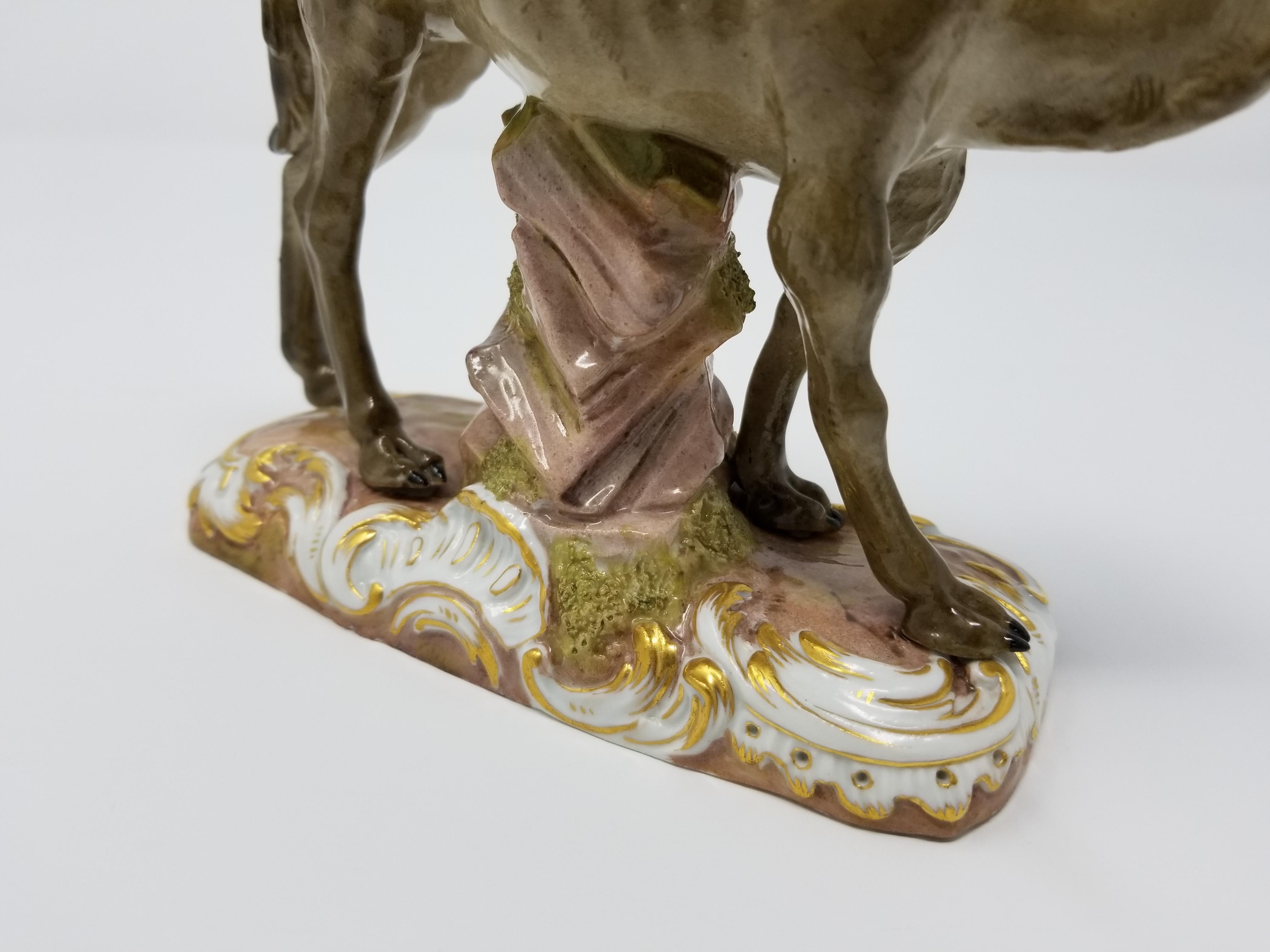 Gilt Unusual 19th Century Meissen Figure of a Camel after a Model by J. J. Kandler For Sale