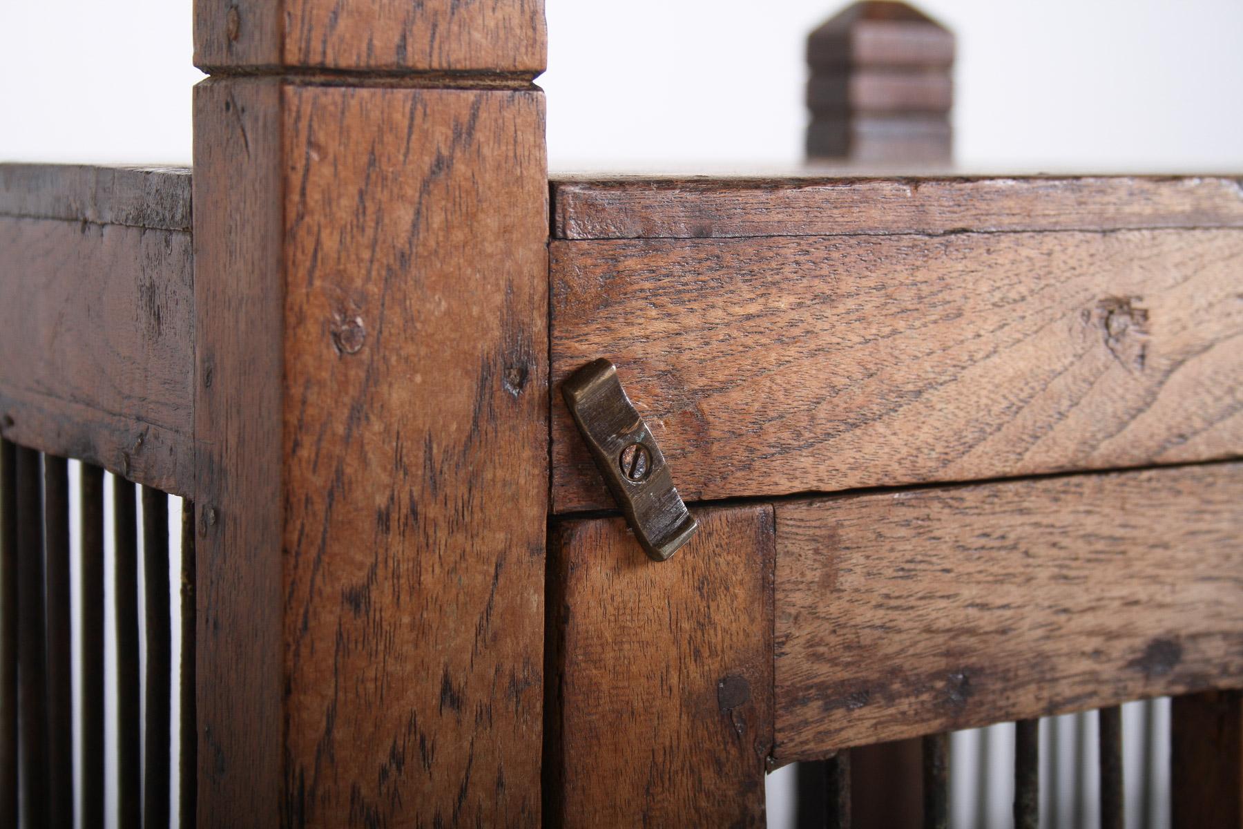 Unusual 19th Century Oak Side Table with Book Storage Cupboard with Door For Sale 7