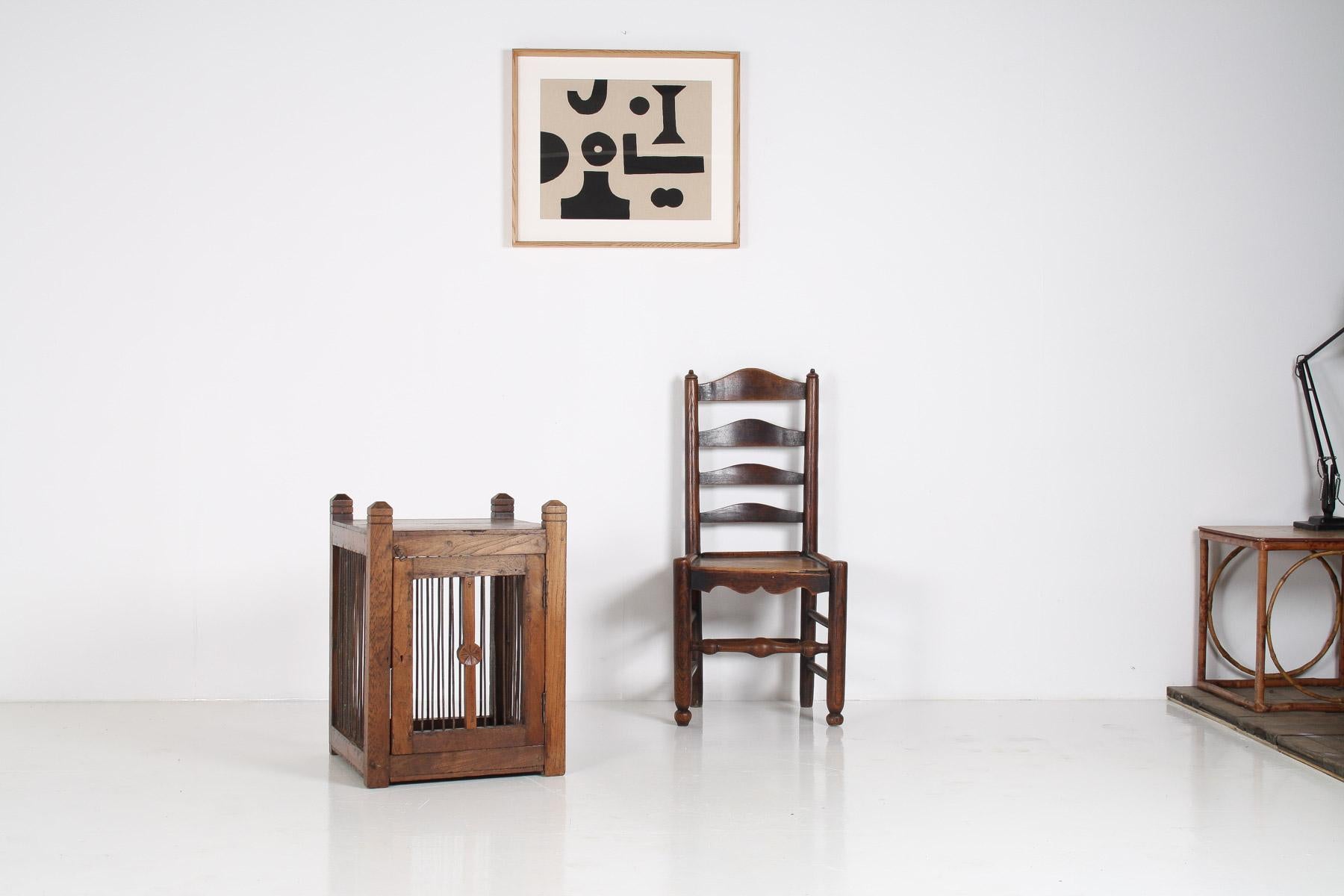 Aesthetic Movement Unusual 19th Century Oak Side Table with Book Storage Cupboard with Door For Sale