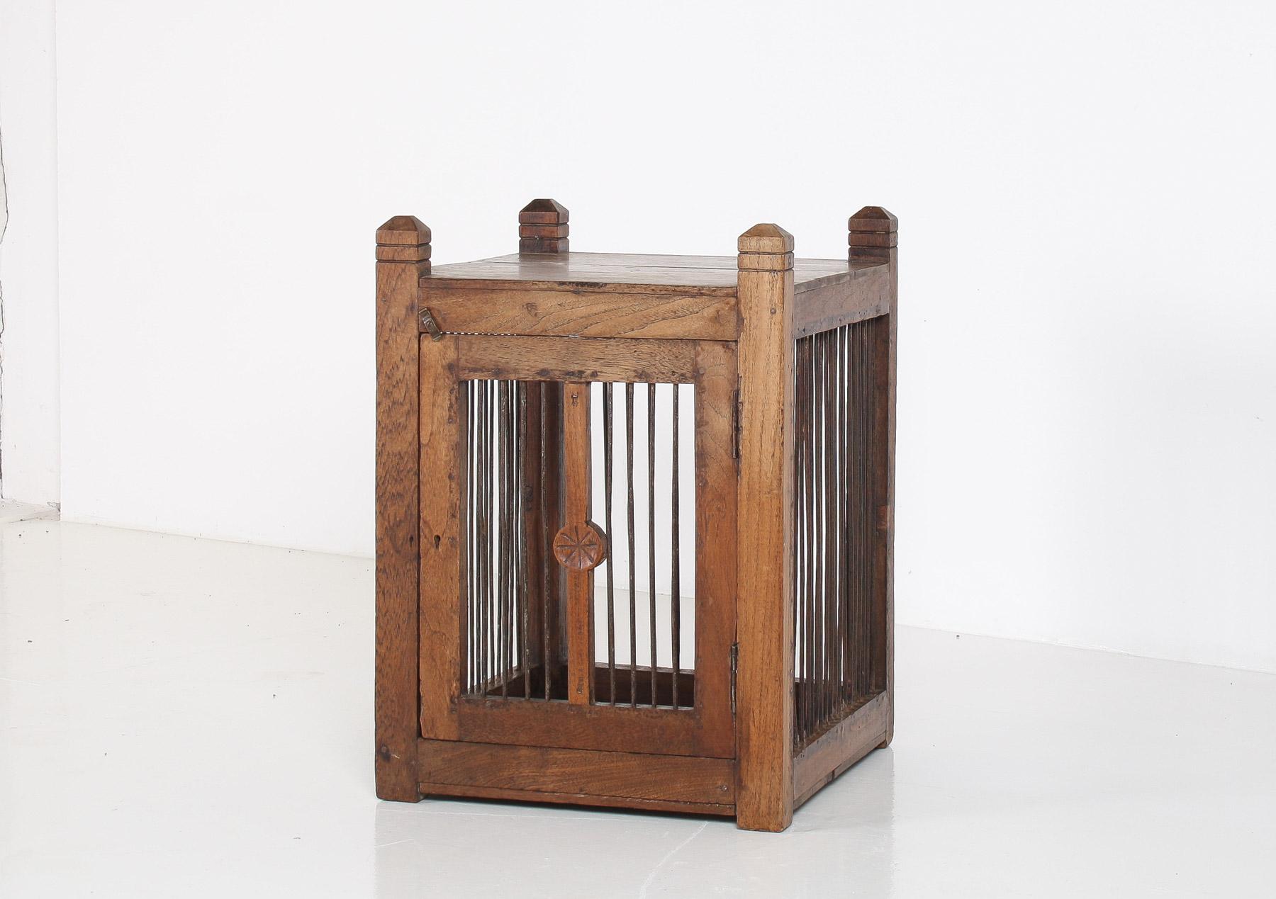 Unusual 19th Century Oak Side Table with Book Storage Cupboard with Door For Sale 1