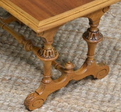 Unusual 19th Century Pair of Small Victorian Walnut Antique Coffee Tables