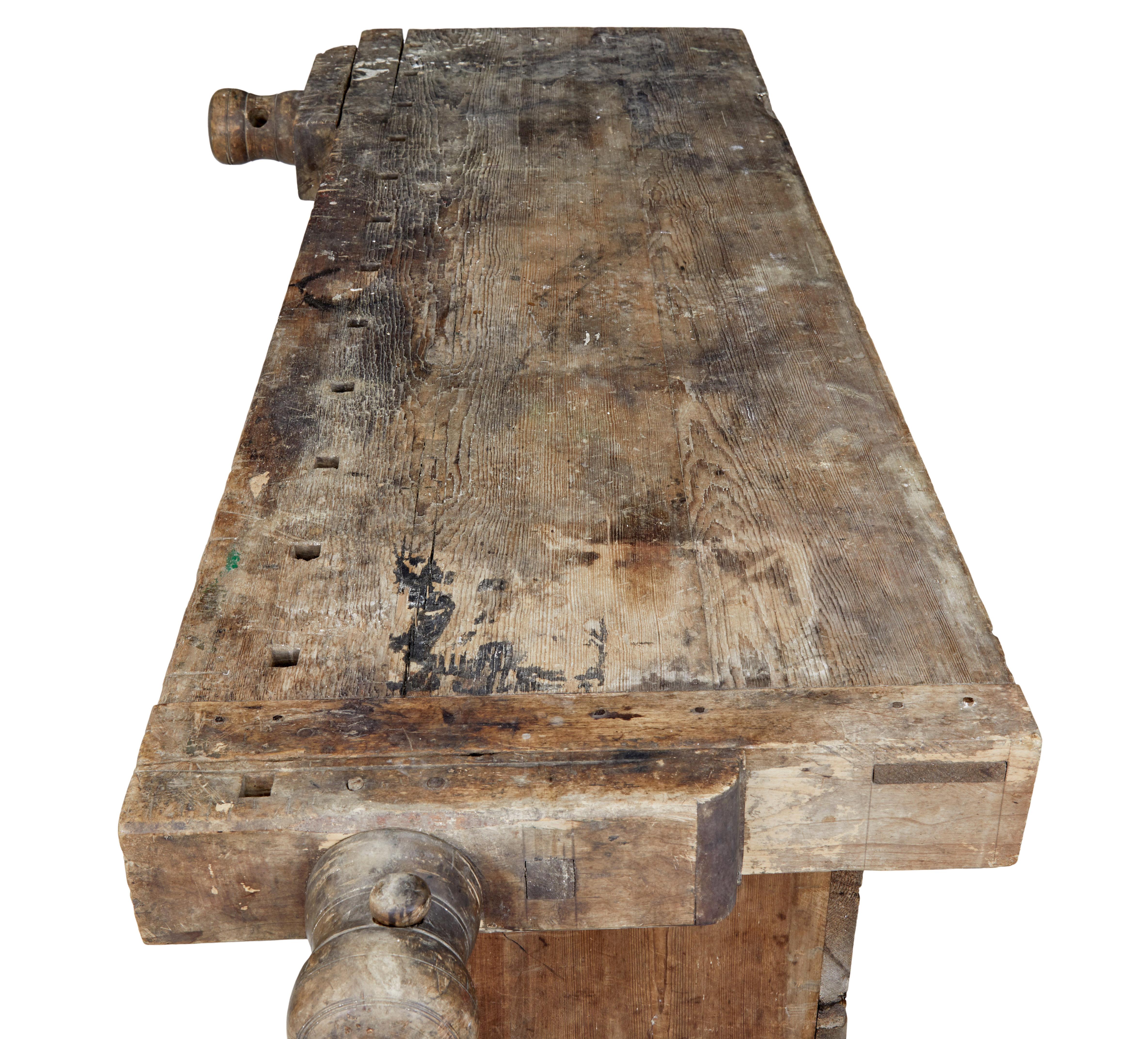 Unusual 19th Century Pine Sideboard Workbench 2