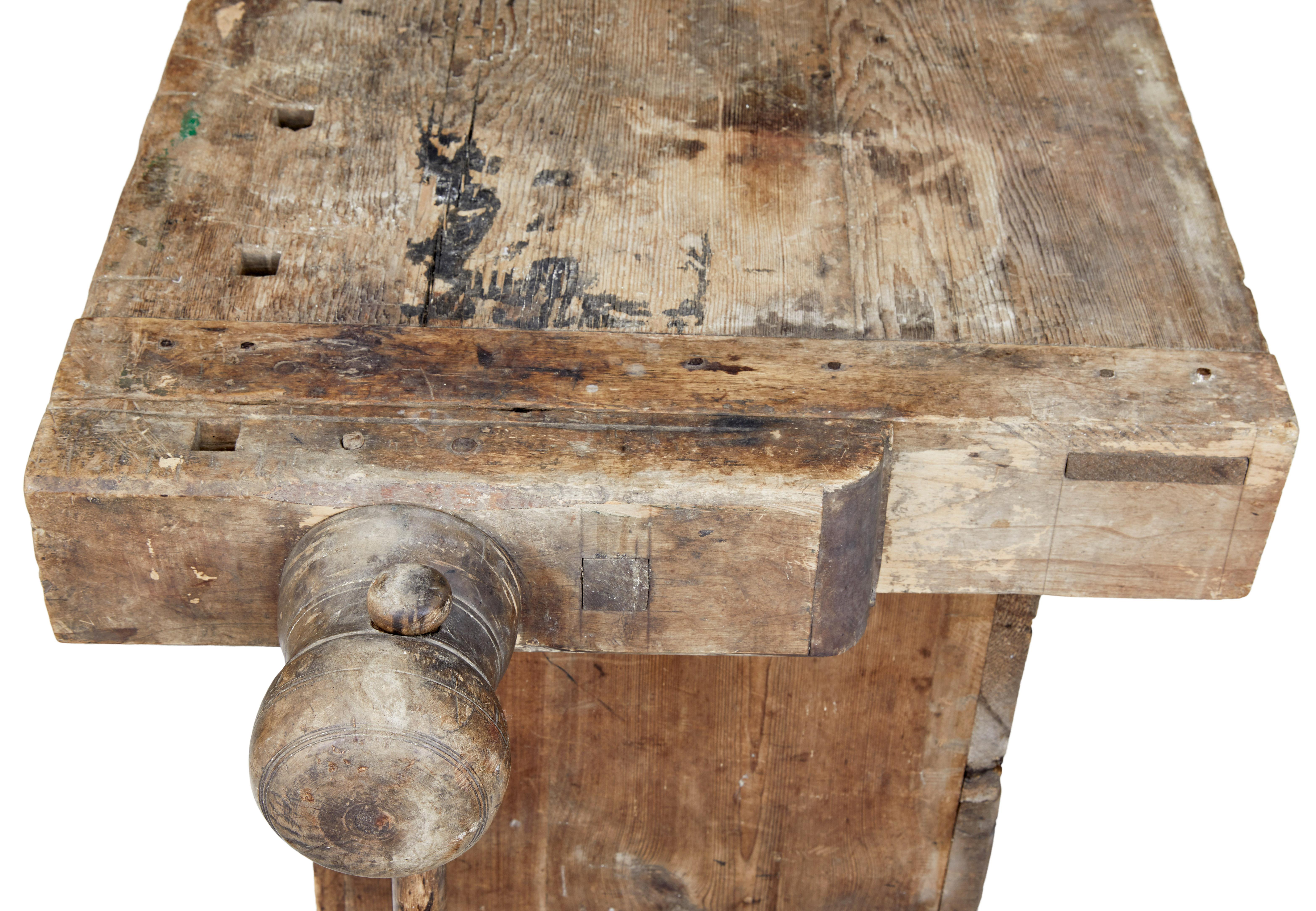 Unusual 19th Century Pine Sideboard Workbench 3