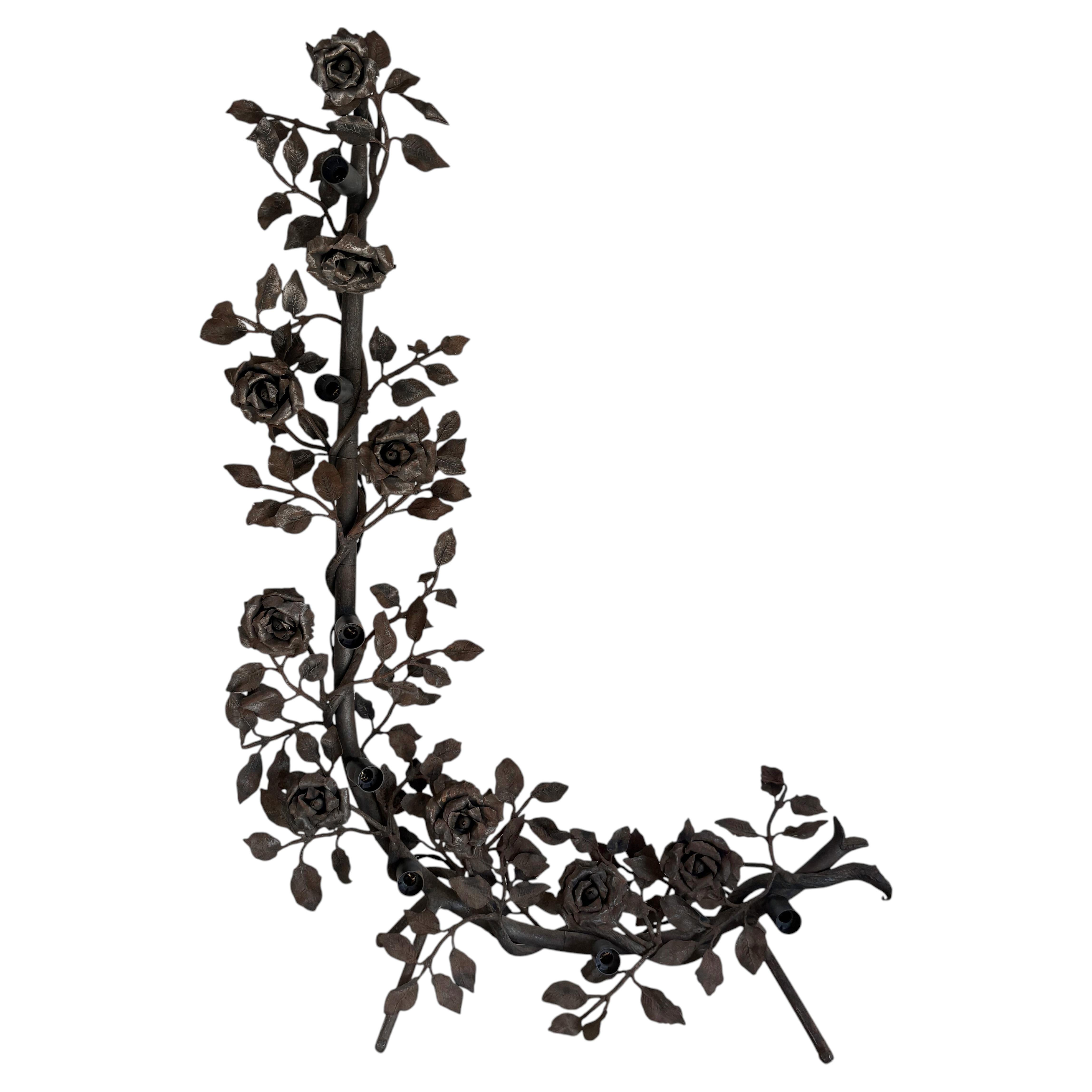 Unusual 19th Century Rose Lamp