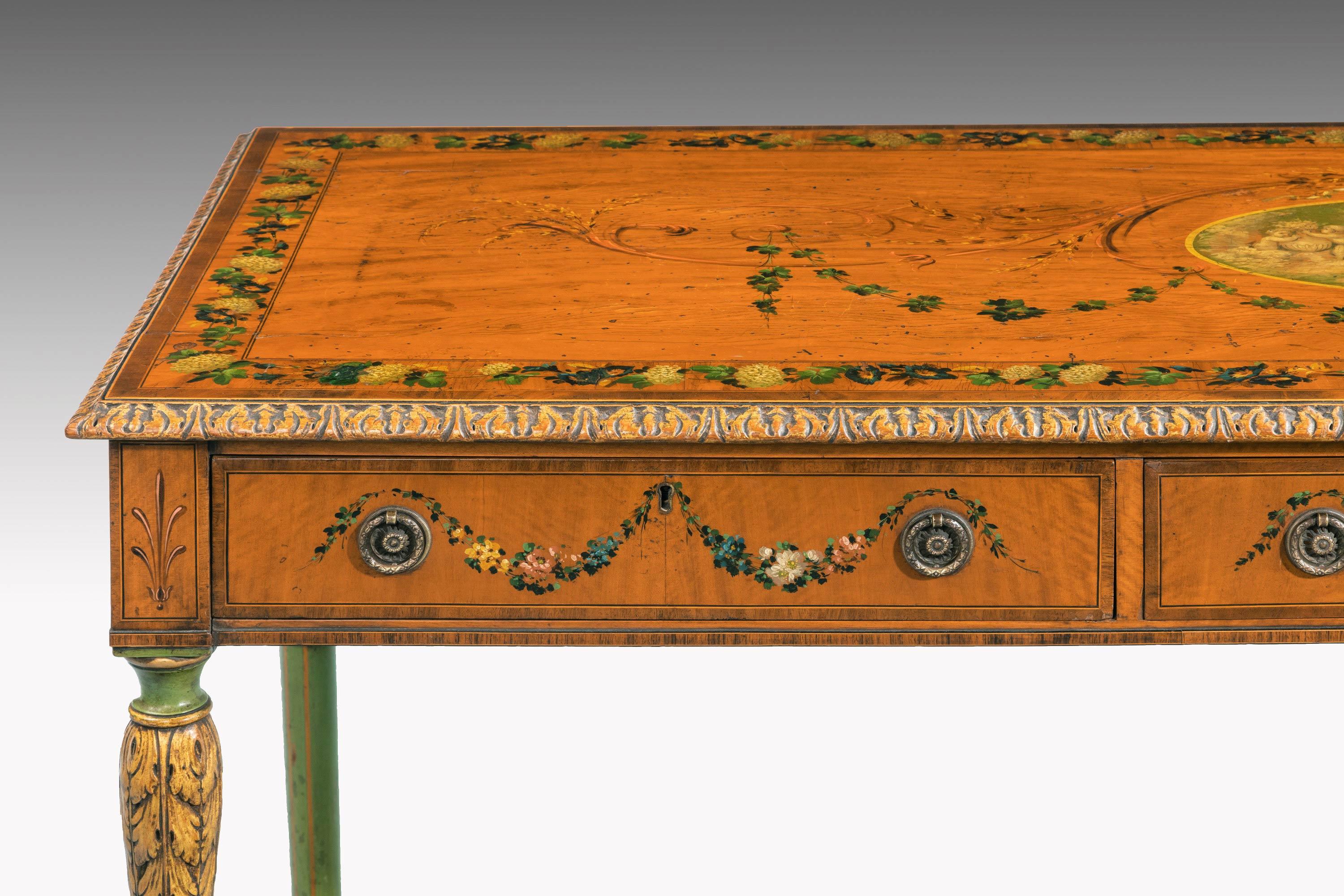 Unusual 19th Century Satinwood Centre Table In Good Condition In Peterborough, Northamptonshire