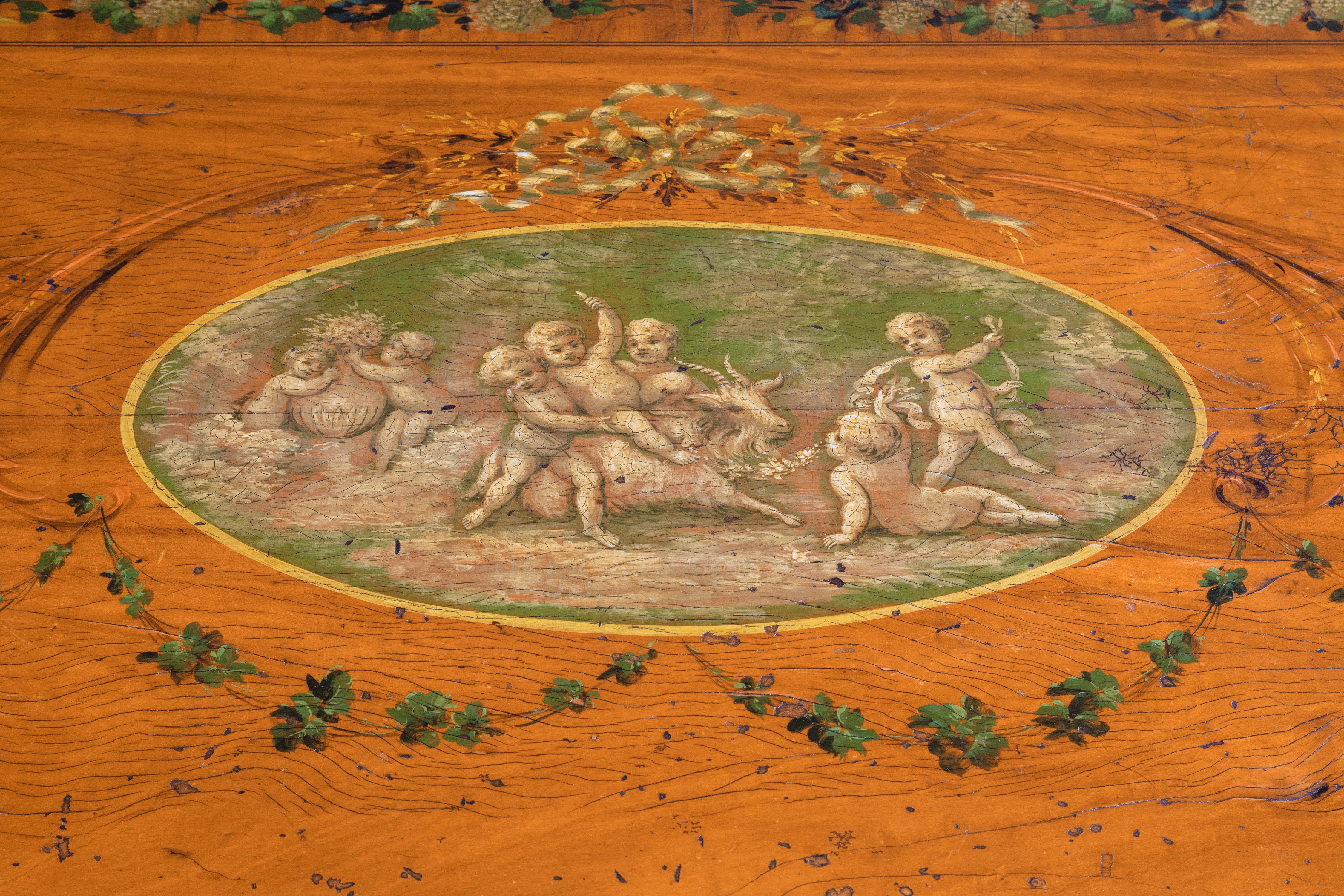 Unusual 19th Century Satinwood Centre Table 3