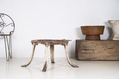 Unusual 19th Century Victorian Cast Iron Garden Side Table Pot Stand