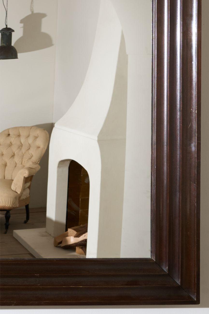 Unusual 20th century African hardwood moulded mirror In Good Condition For Sale In Malton, GB