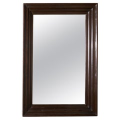 Unusual 20th century African hardwood moulded mirror