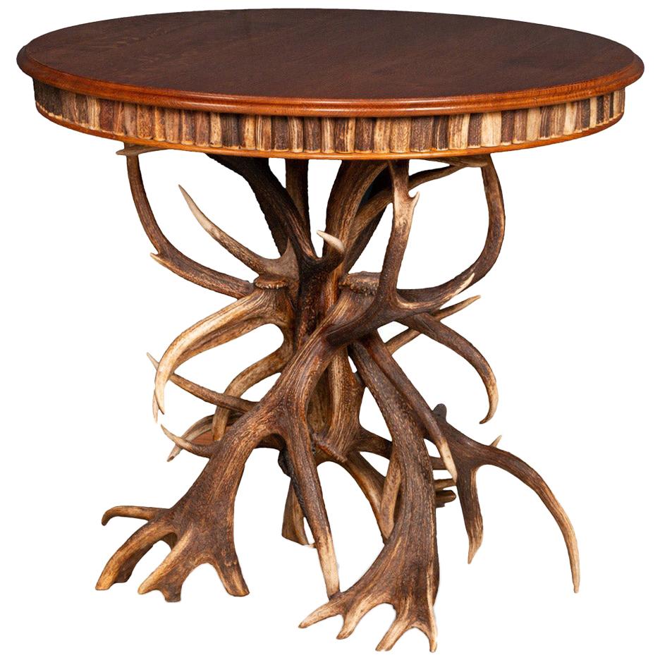 Unusual 20th Century Antler Horn Table by Anthony Redmile, circa 1990
