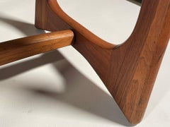 Unusual Adrian Pearsall Armchairs with Ottomans