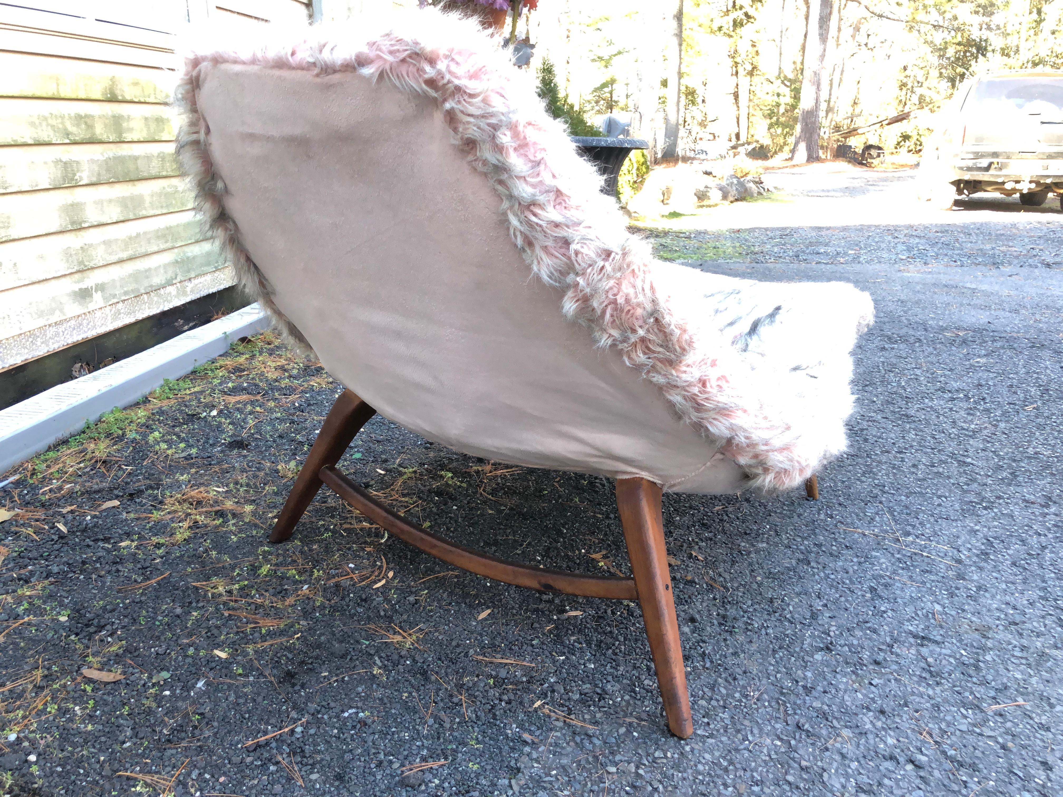 Unusual Adrian Pearsall Potato Chip style Chaise Lounge Chair Mid-Century Modern For Sale 6