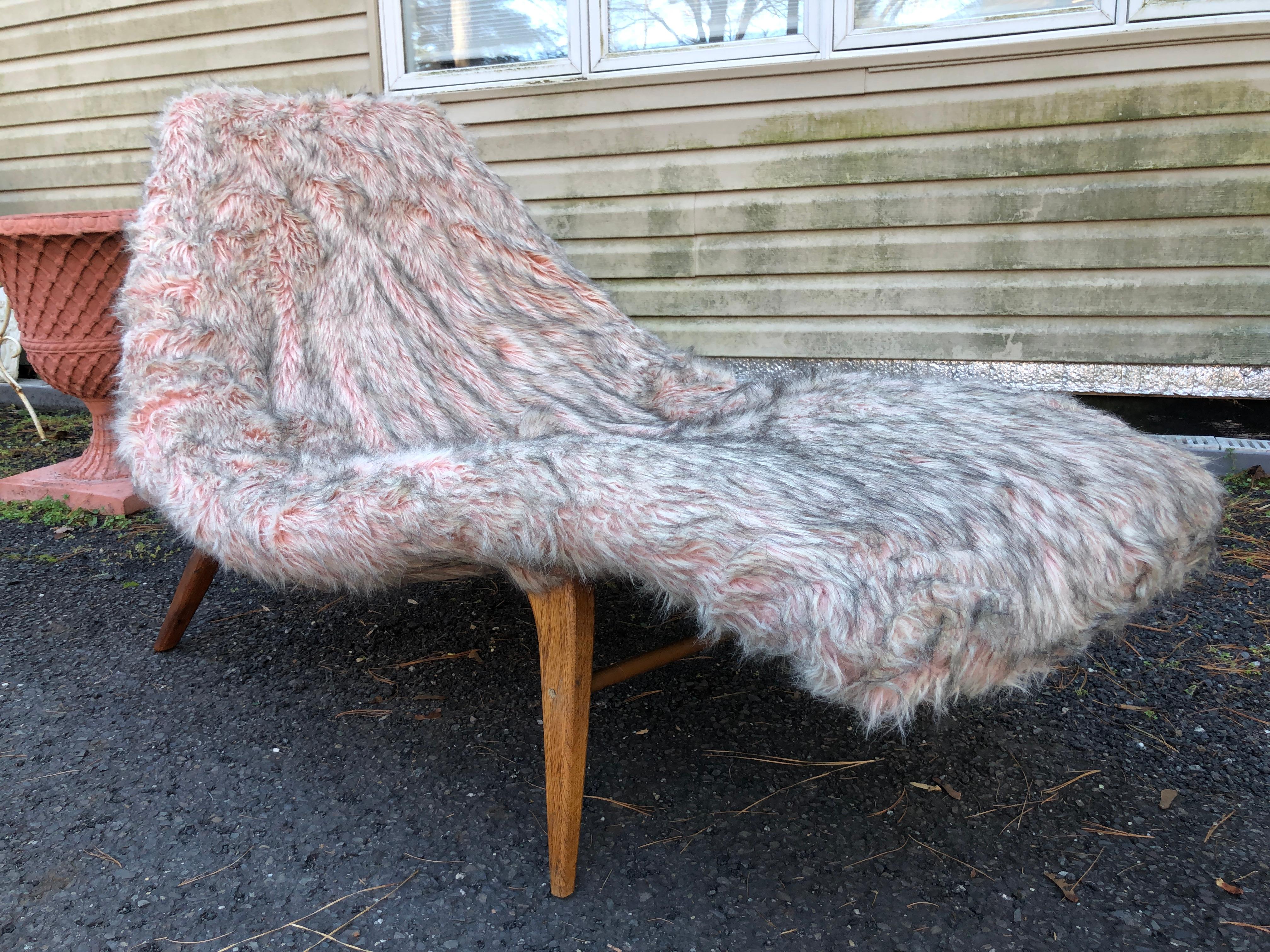Unusual Adrian Pearsall Potato Chip style Chaise Lounge Chair Mid-Century Modern For Sale 7