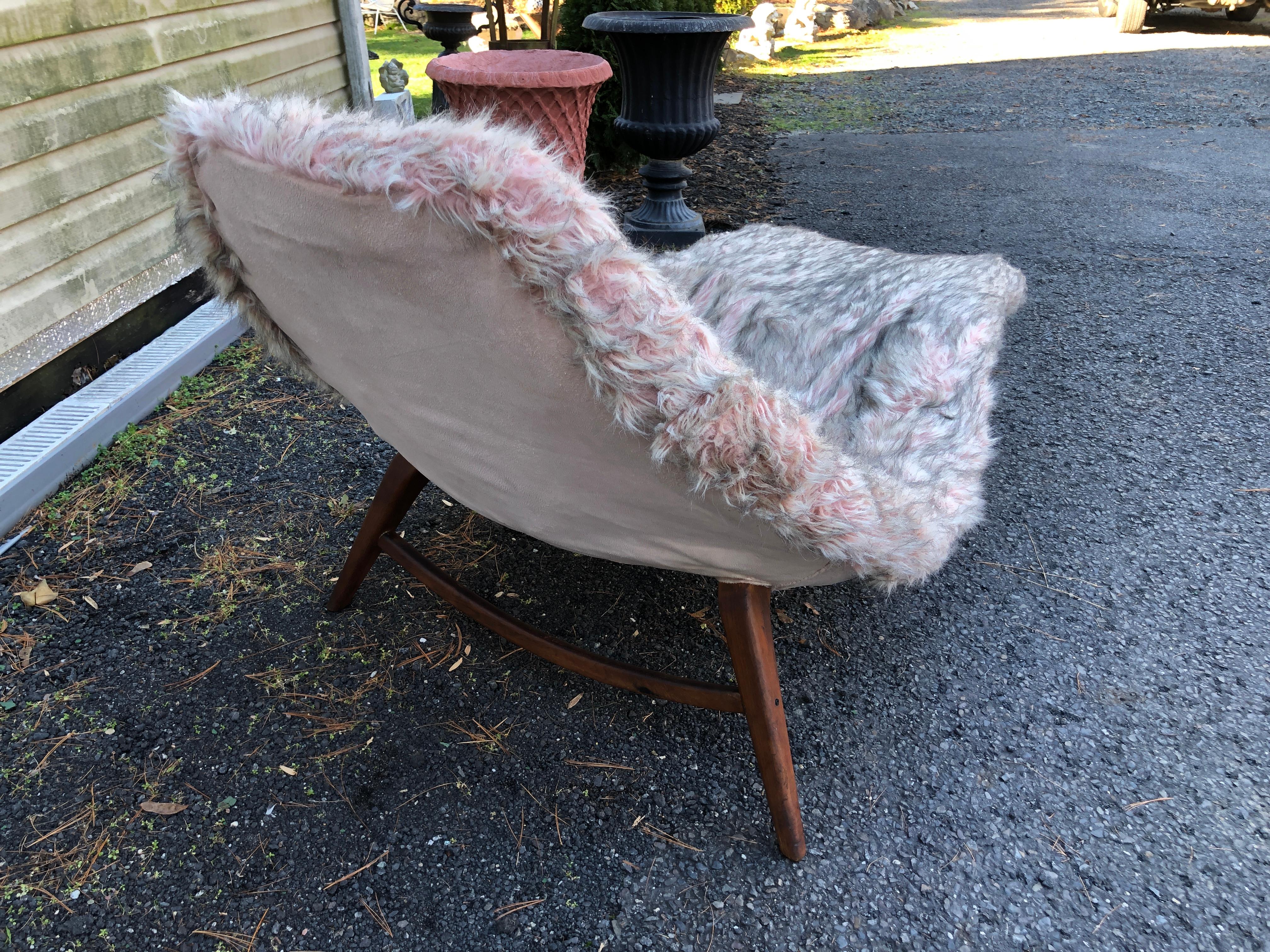 furry chaise lounge