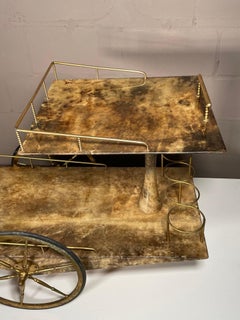 Ungewöhnlicher Barwagen von Aldo Tura, signiert Ca' 1960er Jahre