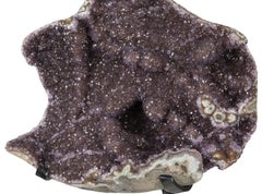 Purple Pink Amethyst / Red Druze Mineral Sculpture Decorative object table Top